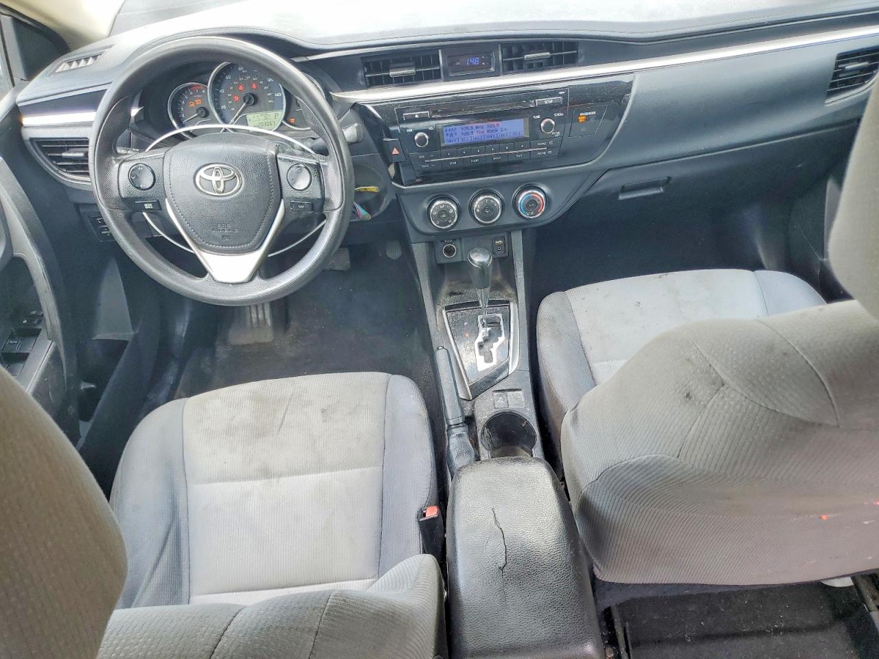 2014 Toyota Corolla L Silver vin: 5YFBURHEXEP134321