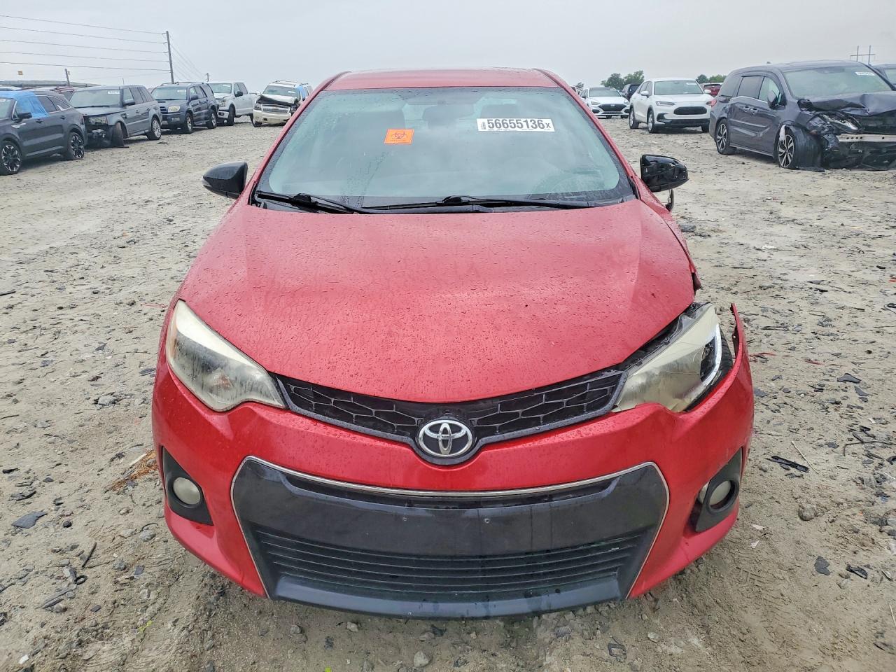 2014 Toyota Corolla S Red vin: 5YFBURHEXEP134349