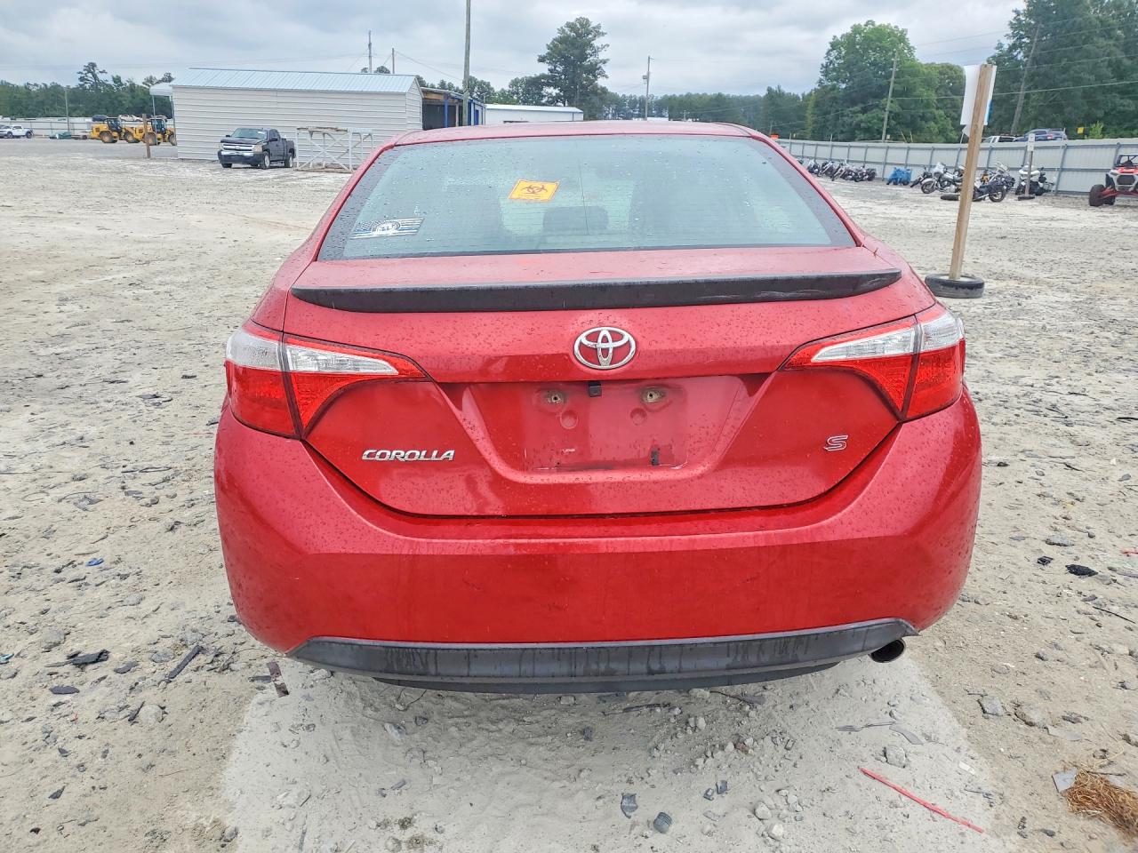 2014 Toyota Corolla S Red vin: 5YFBURHEXEP134349