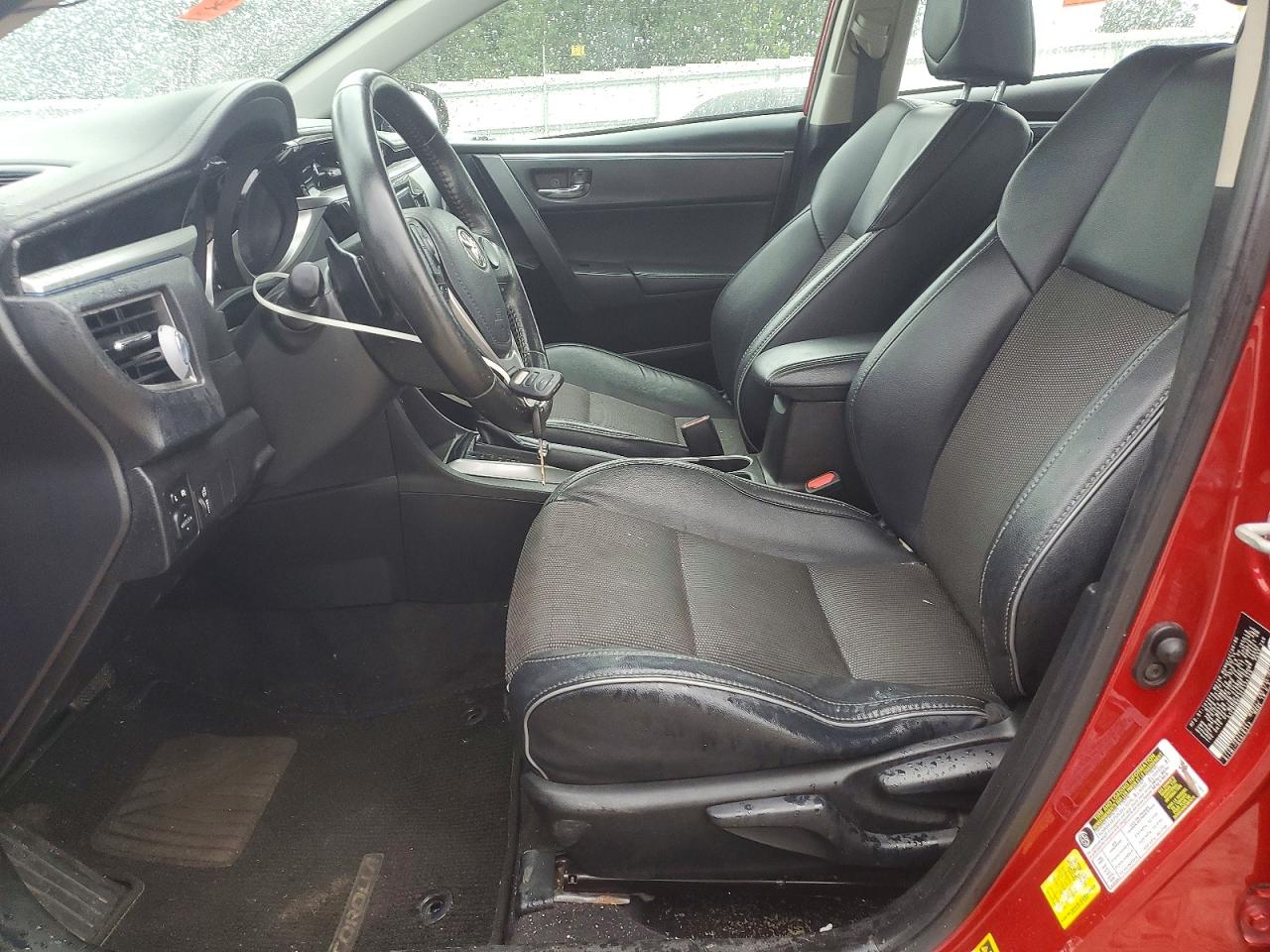 2014 Toyota Corolla S Red vin: 5YFBURHEXEP134349