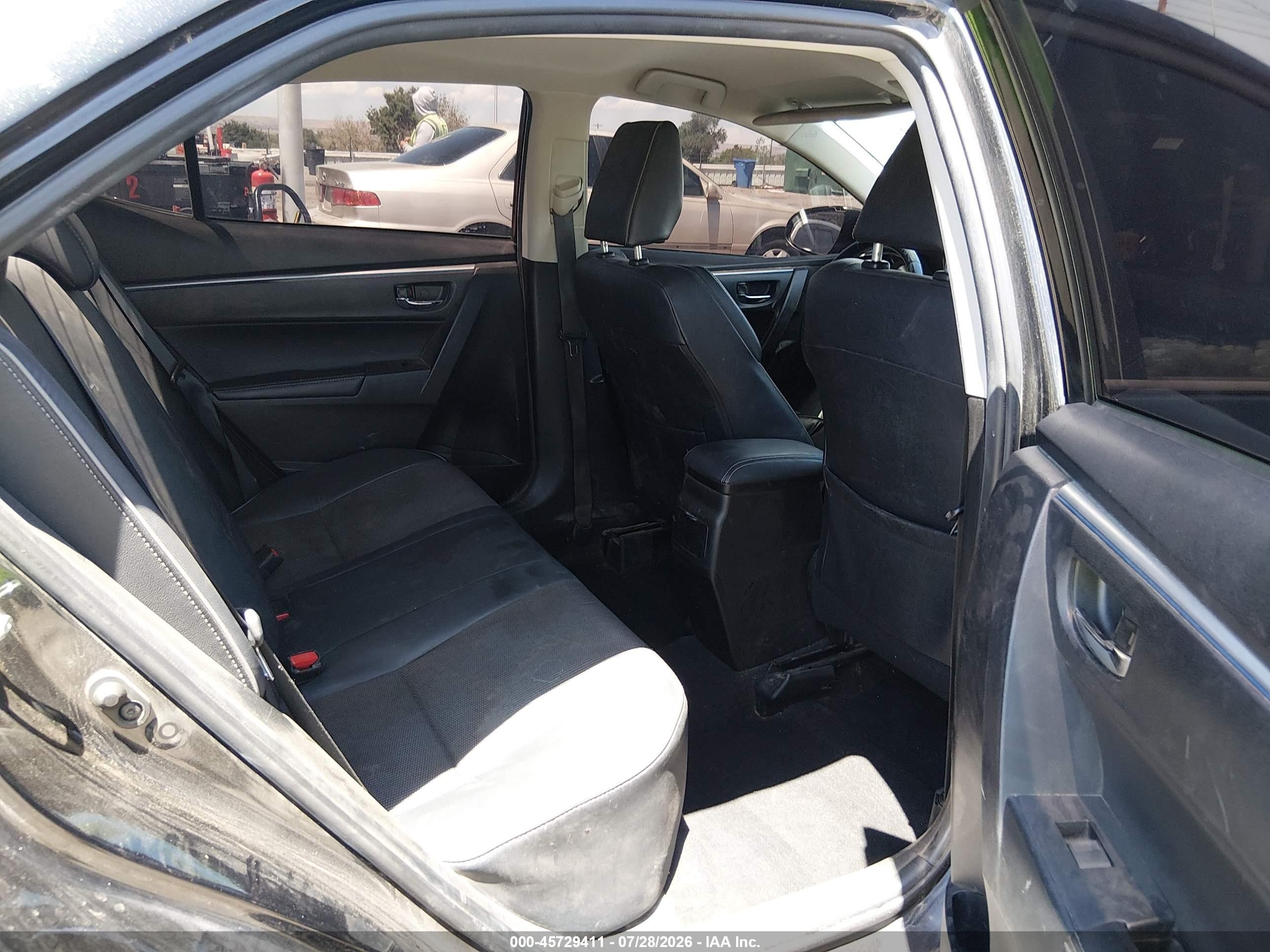 2014 Toyota Corolla S Black vin: 5YFBURHEXEP142225