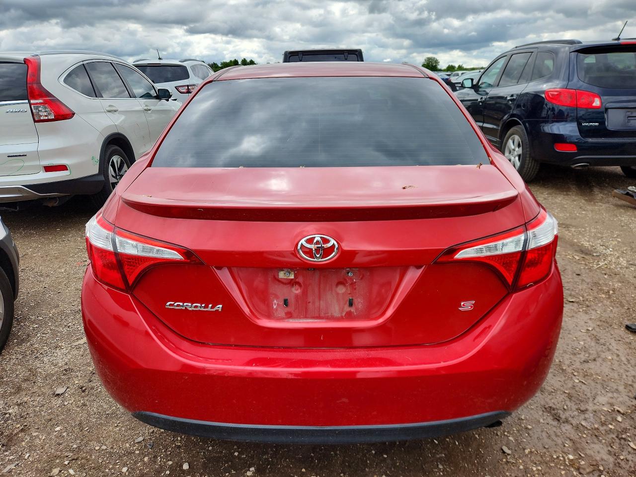 2014 Toyota Corolla S Red vin: 5YFBURHEXEP143794