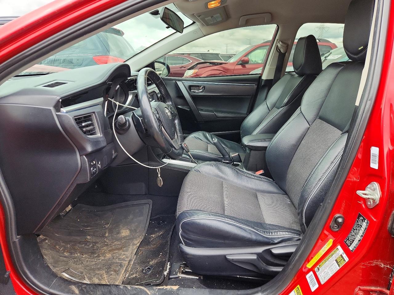 2014 Toyota Corolla S Red vin: 5YFBURHEXEP143794