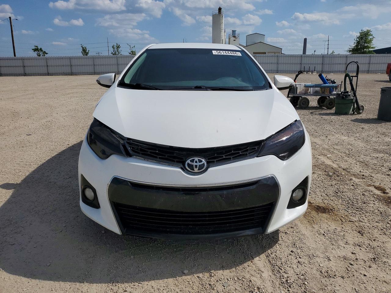 2014 Toyota Corolla S Plus White vin: 5YFBURHEXEP147375