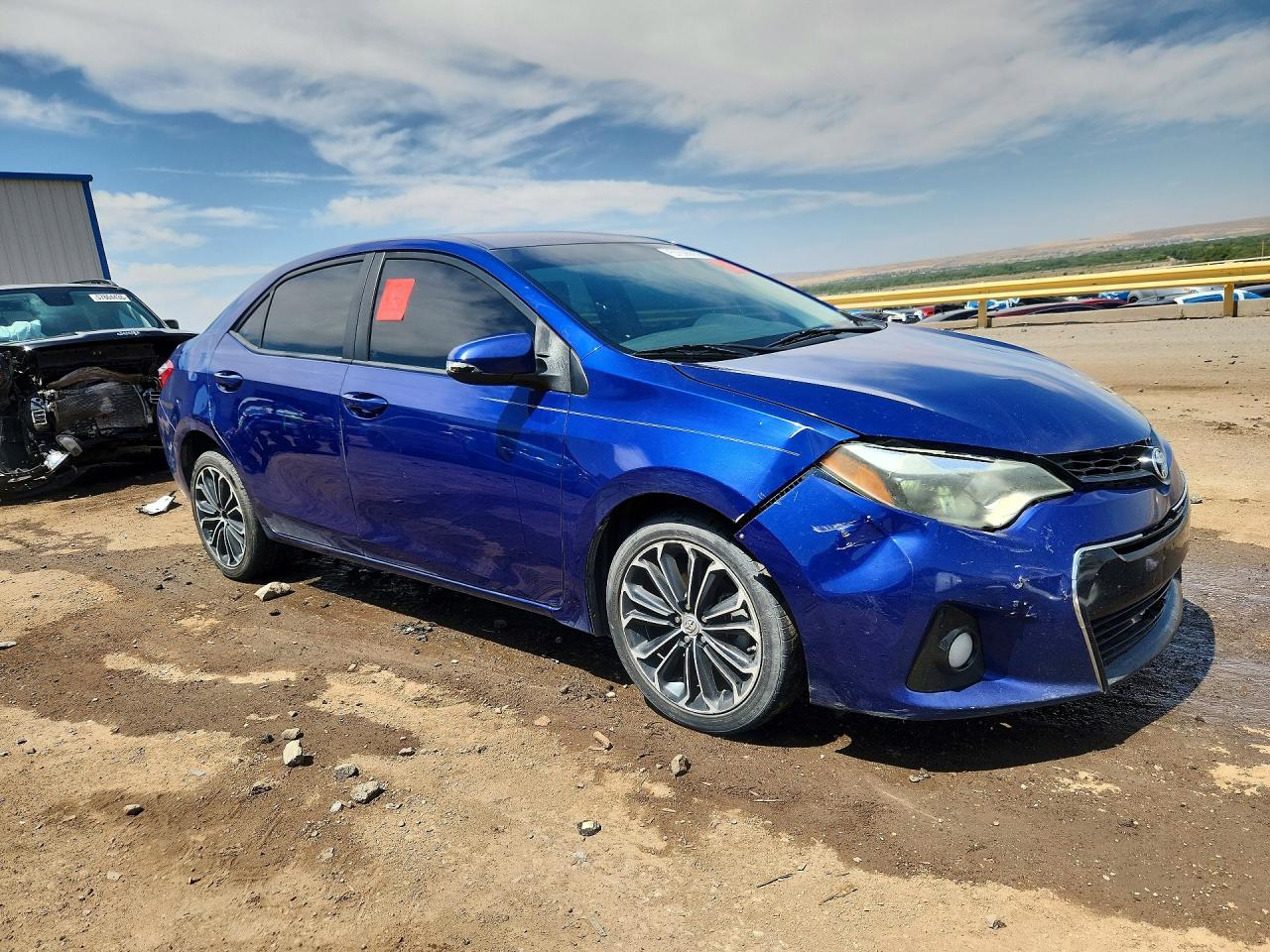 2014 Toyota Corolla S Plus Blue vin: 5YFBURHEXEP156724