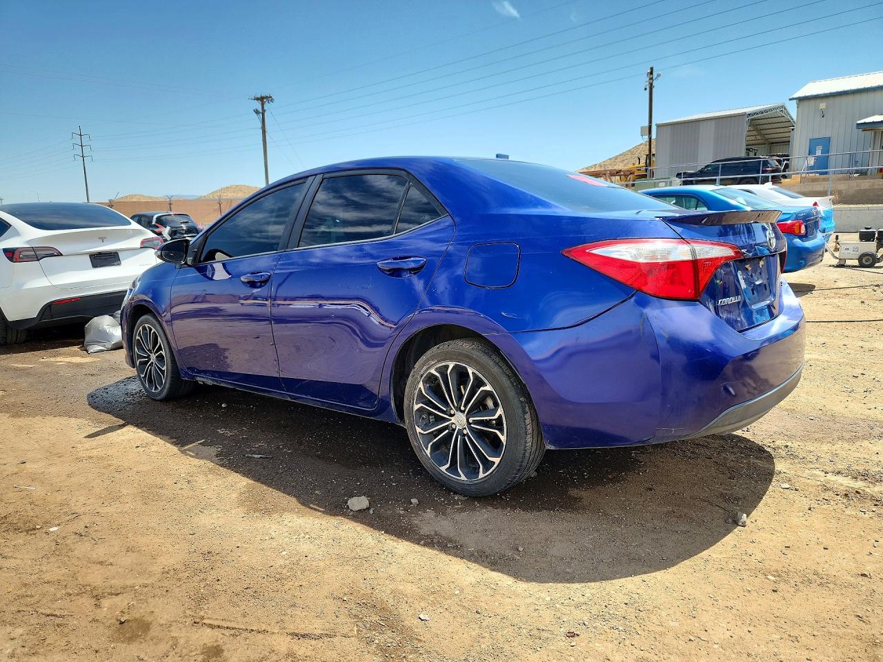 2014 Toyota Corolla S Plus Blue vin: 5YFBURHEXEP156724