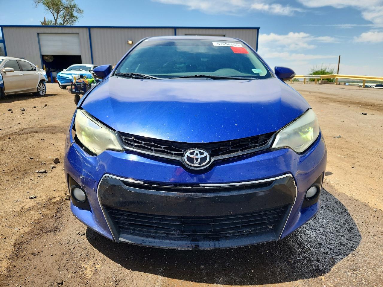 2014 Toyota Corolla S Plus Blue vin: 5YFBURHEXEP156724