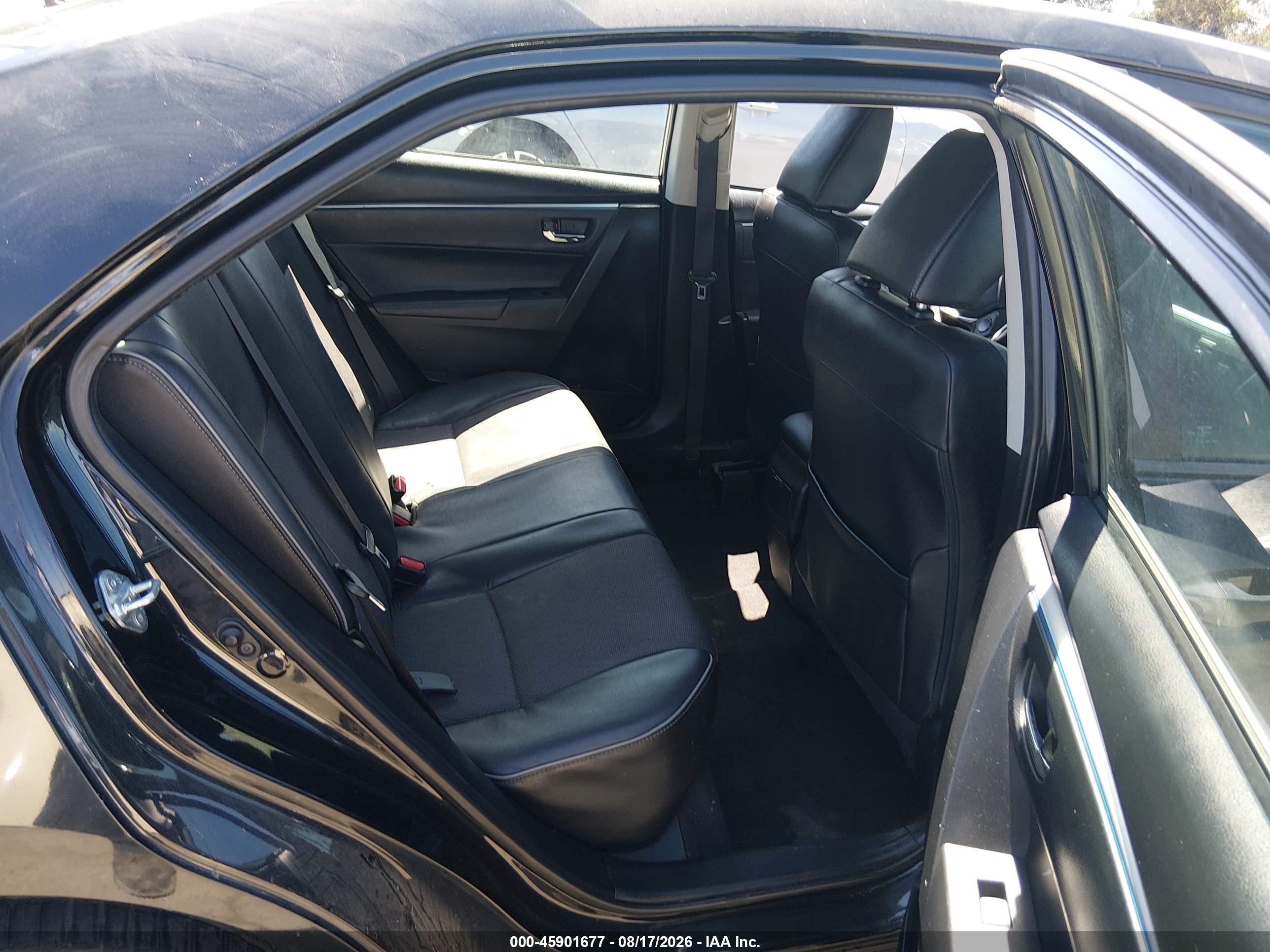 2014 Toyota Corolla S Plus Black vin: 5YFBURHEXEP158487