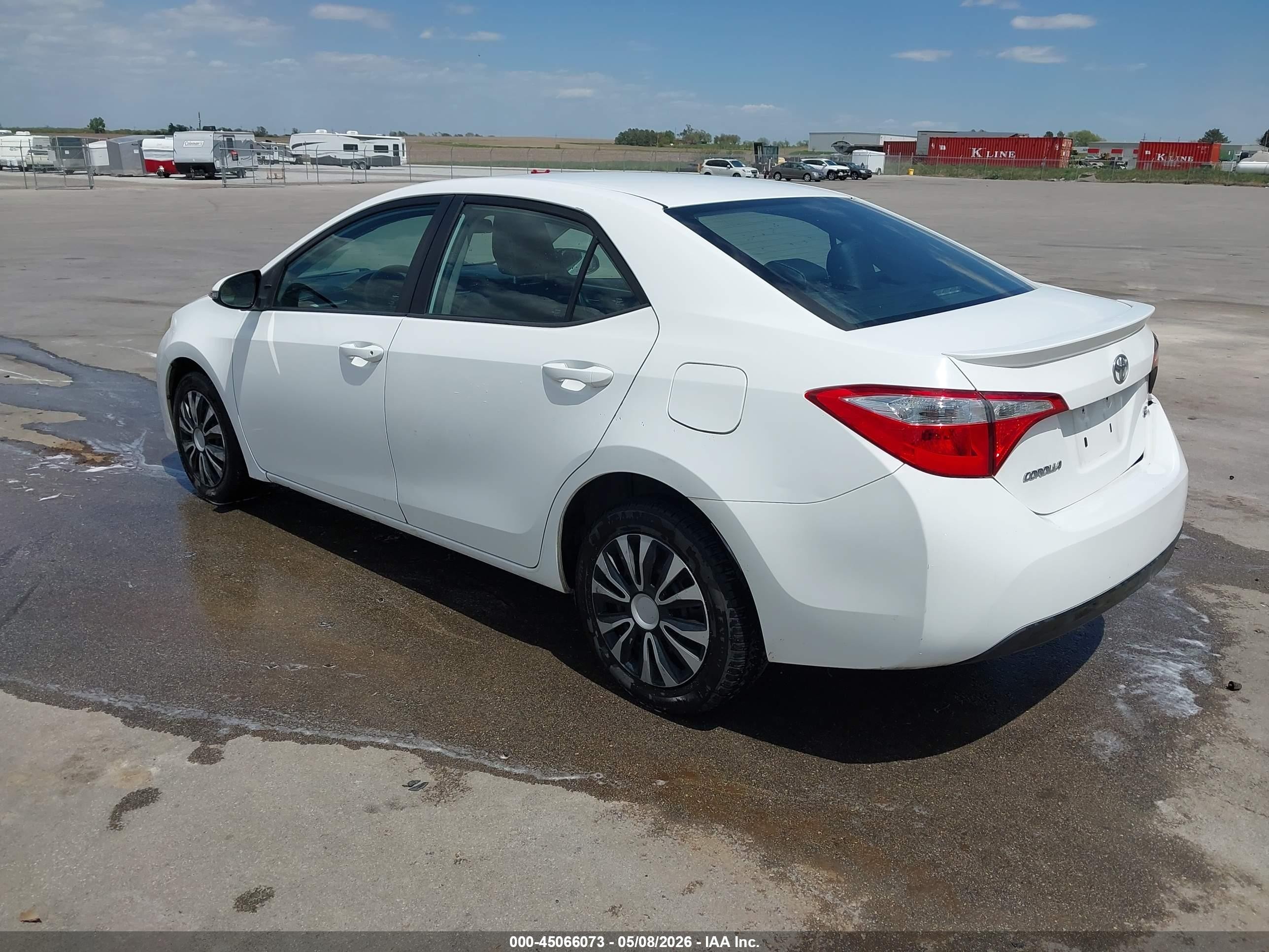 2014 Toyota Corolla S White vin: 5YFBURHEXEP176486