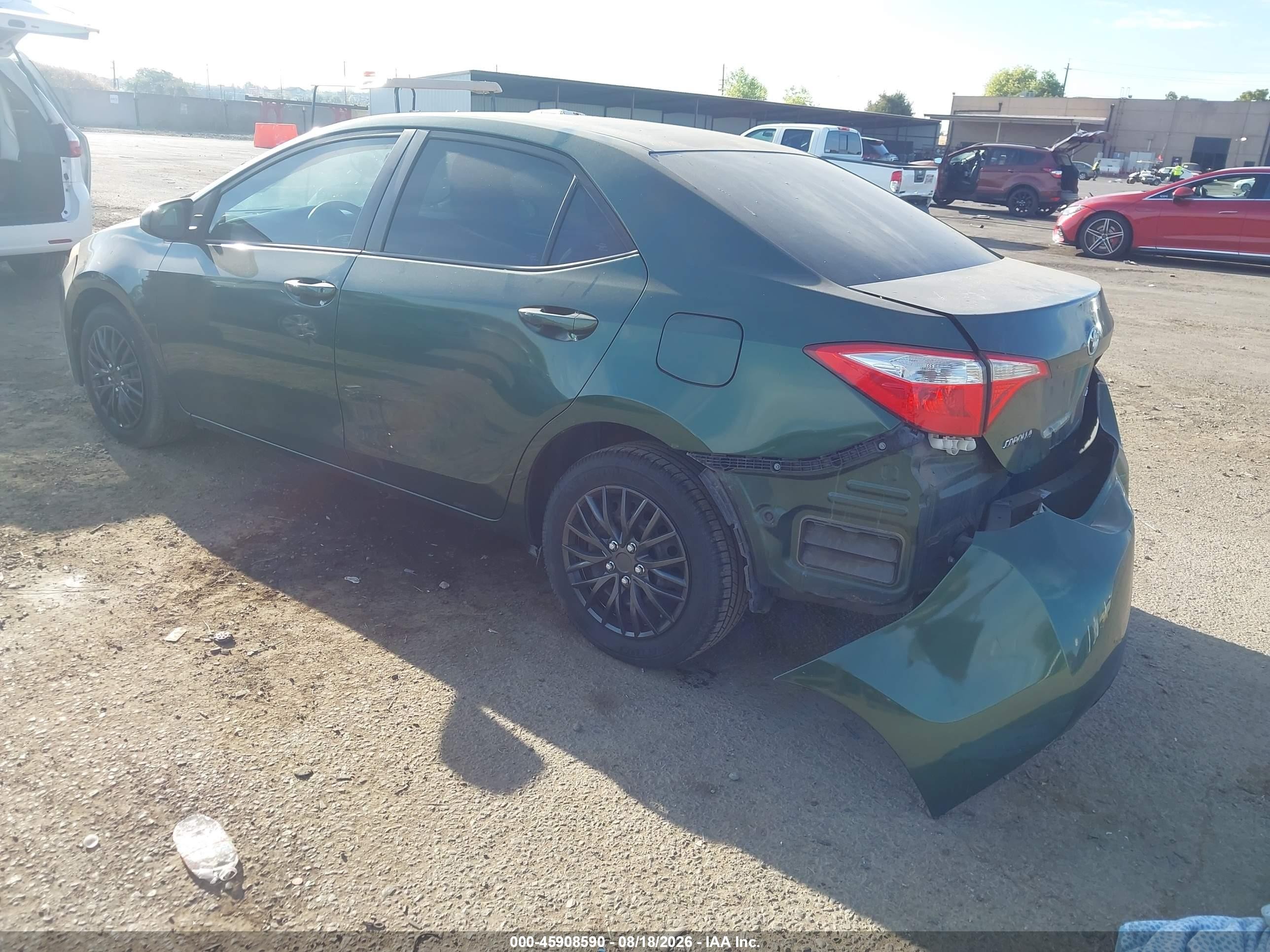 2015 Toyota Corolla Le Green vin: 5YFBURHEXFP179793