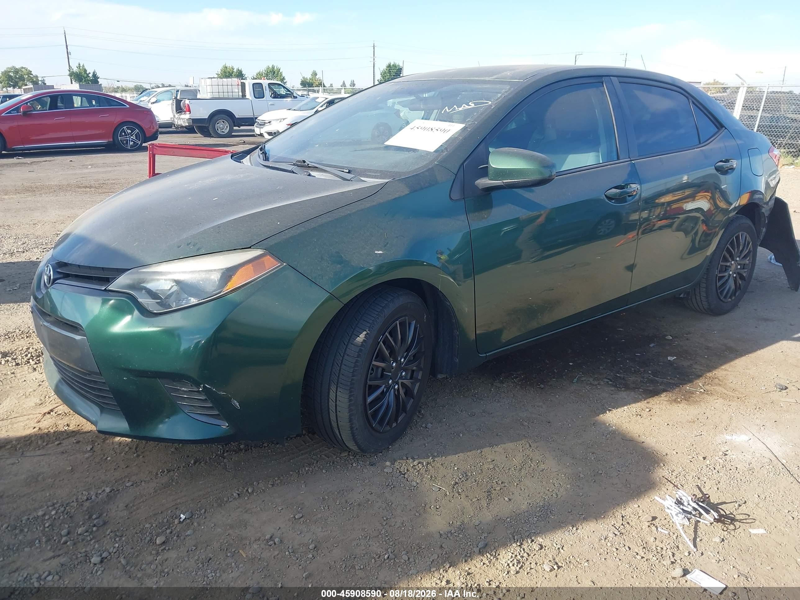 2015 Toyota Corolla Le Green vin: 5YFBURHEXFP179793