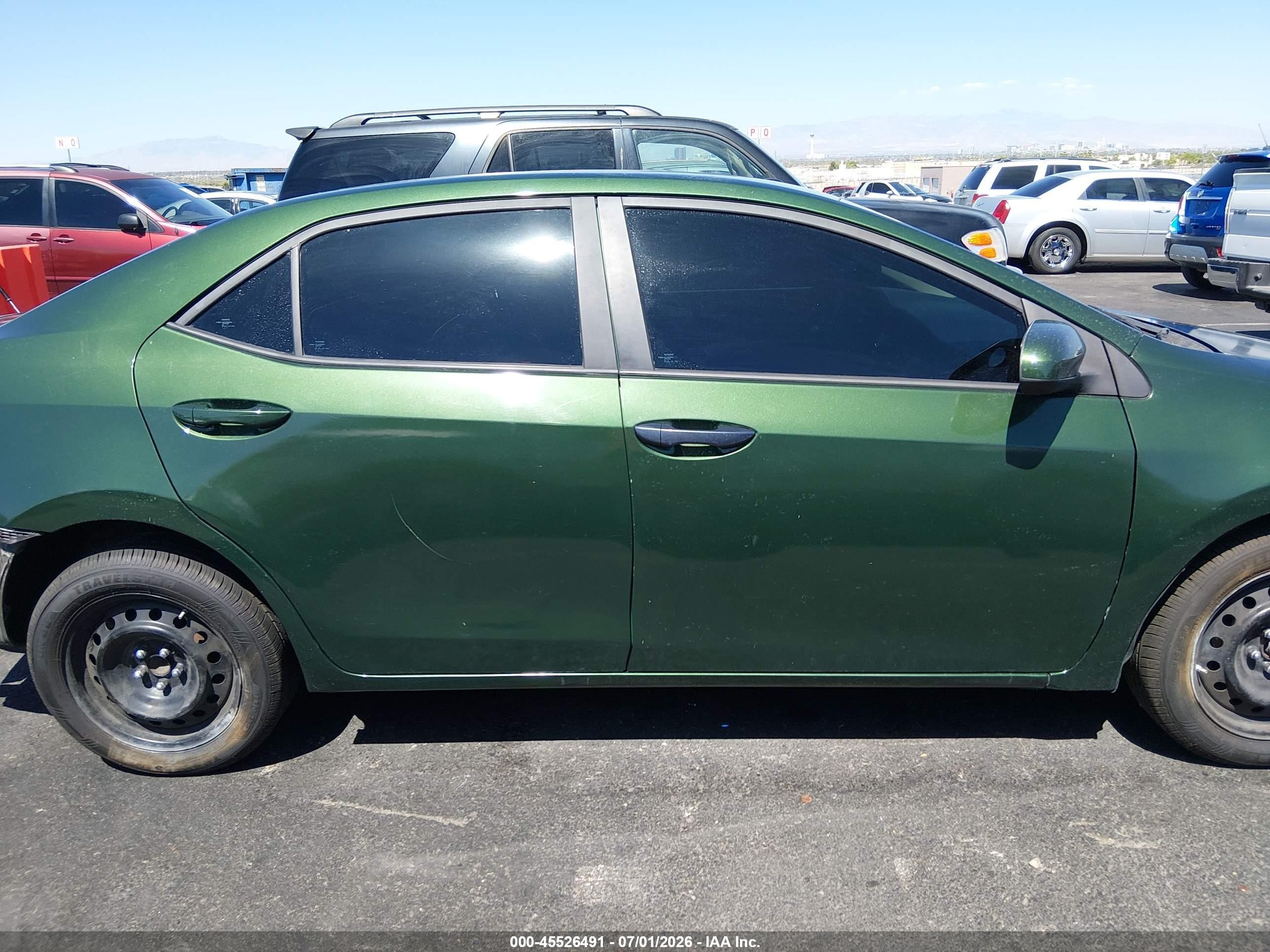 2015 Toyota Corolla Le Green vin: 5YFBURHEXFP193659