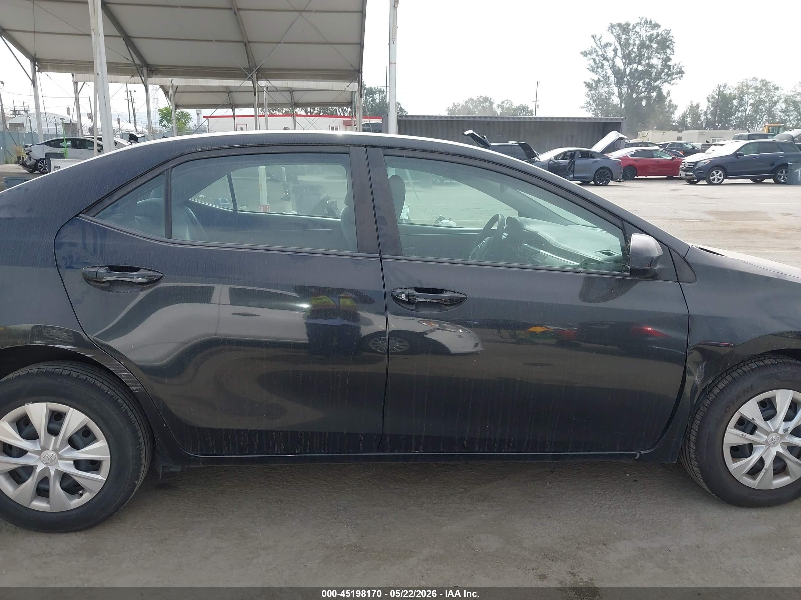 2015 Toyota Corolla L Black vin: 5YFBURHEXFP195041