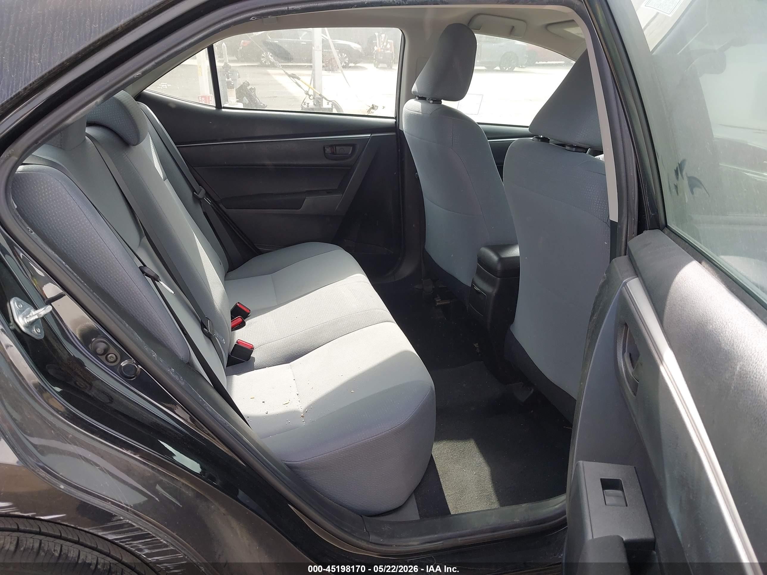 2015 Toyota Corolla L Black vin: 5YFBURHEXFP195041
