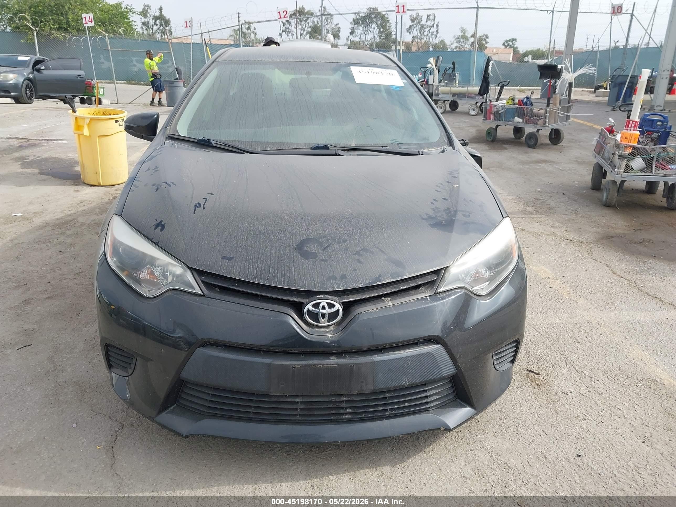 2015 Toyota Corolla L Black vin: 5YFBURHEXFP195041