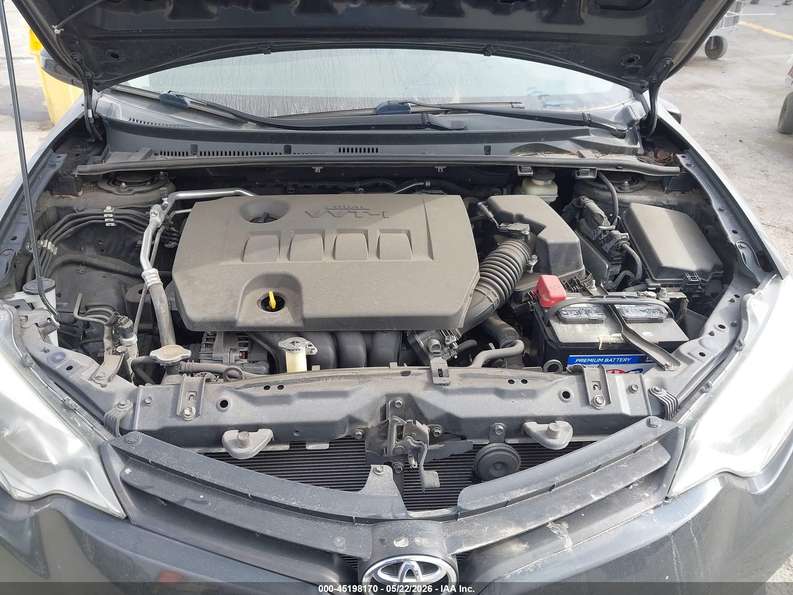 2015 Toyota Corolla L Black vin: 5YFBURHEXFP195041