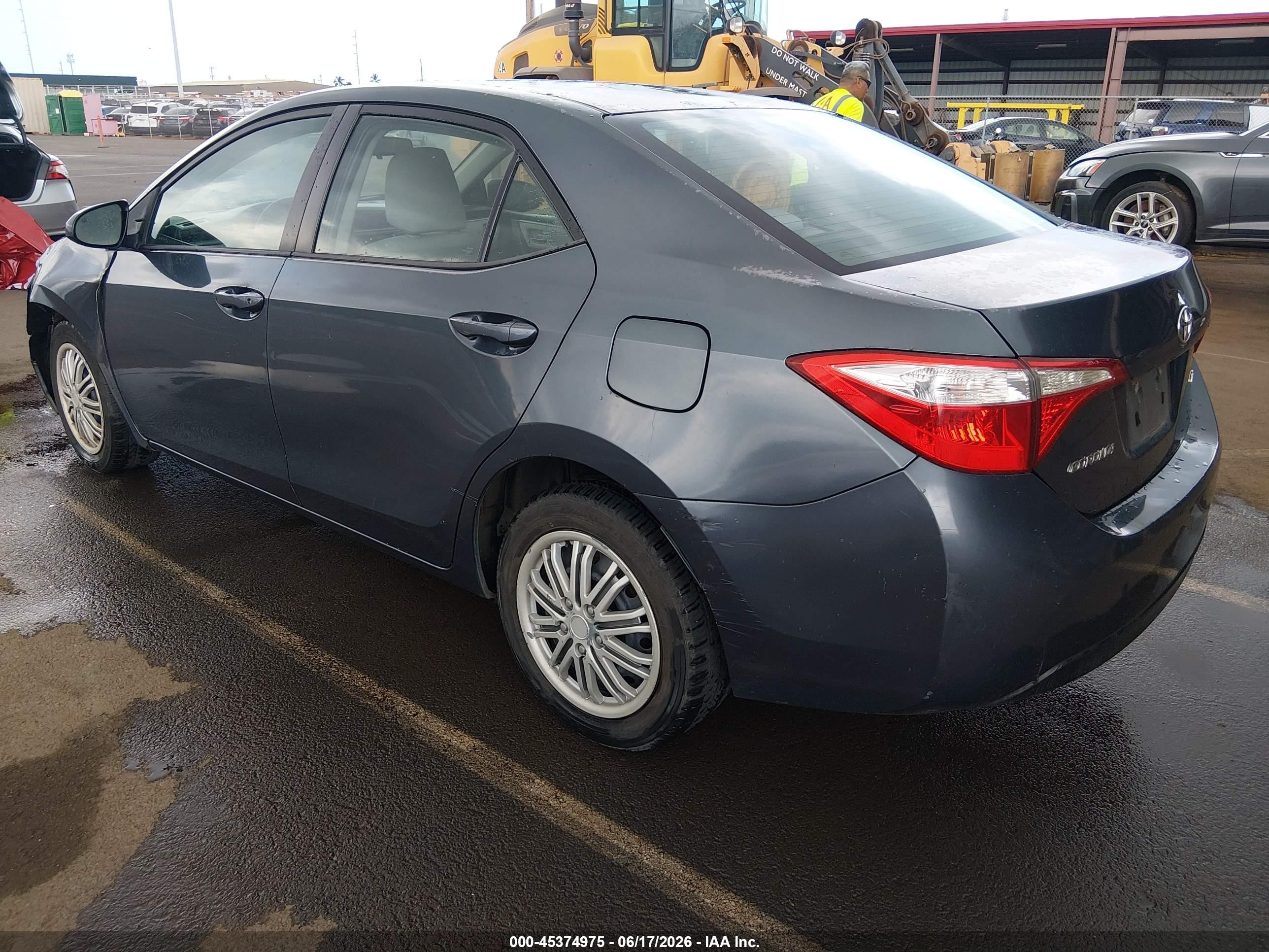 2015 Toyota Corolla Le/le Plus/le Premium Blue vin: 5YFBURHEXFP201310