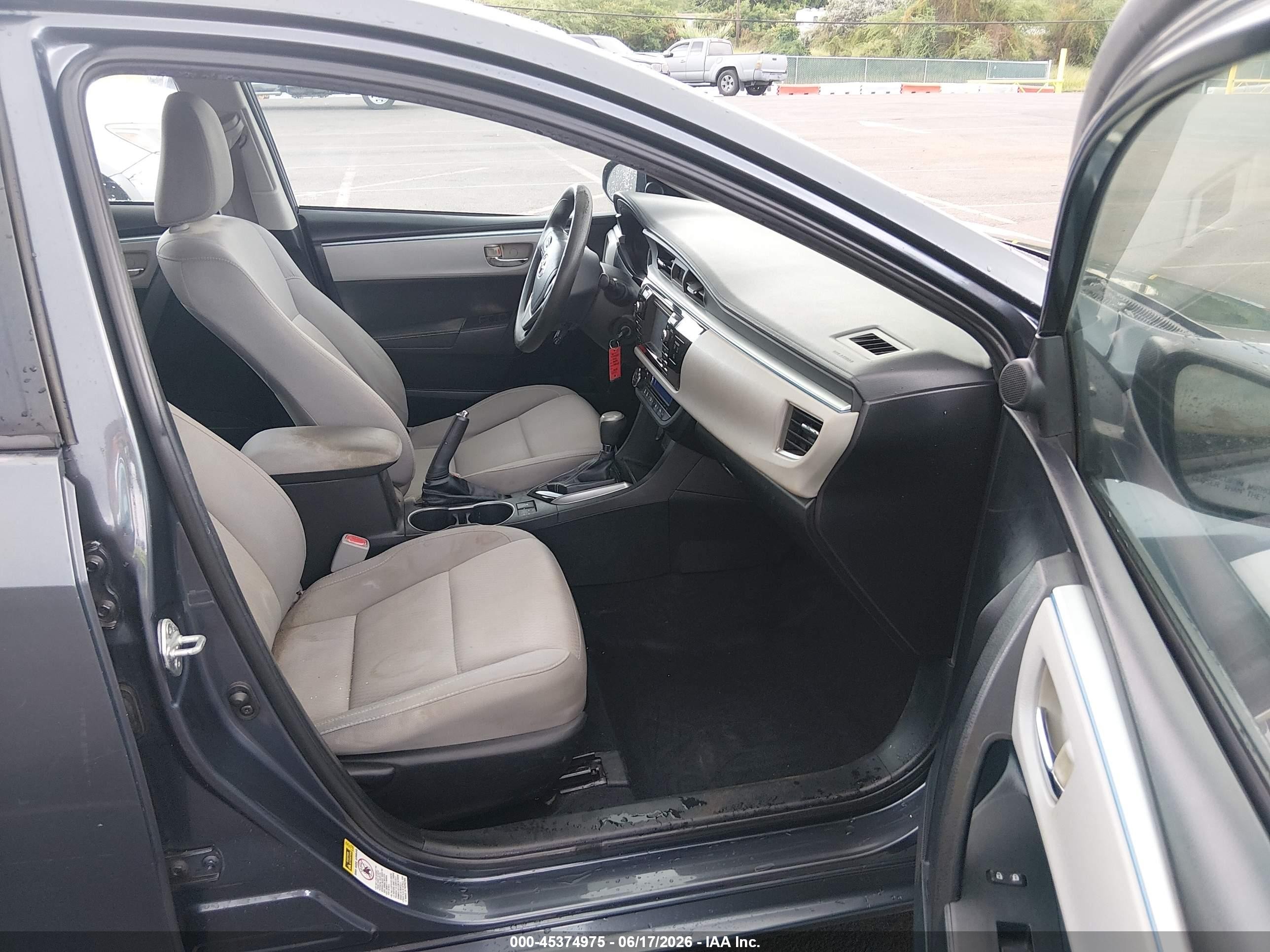 2015 Toyota Corolla Le/le Plus/le Premium Blue vin: 5YFBURHEXFP201310