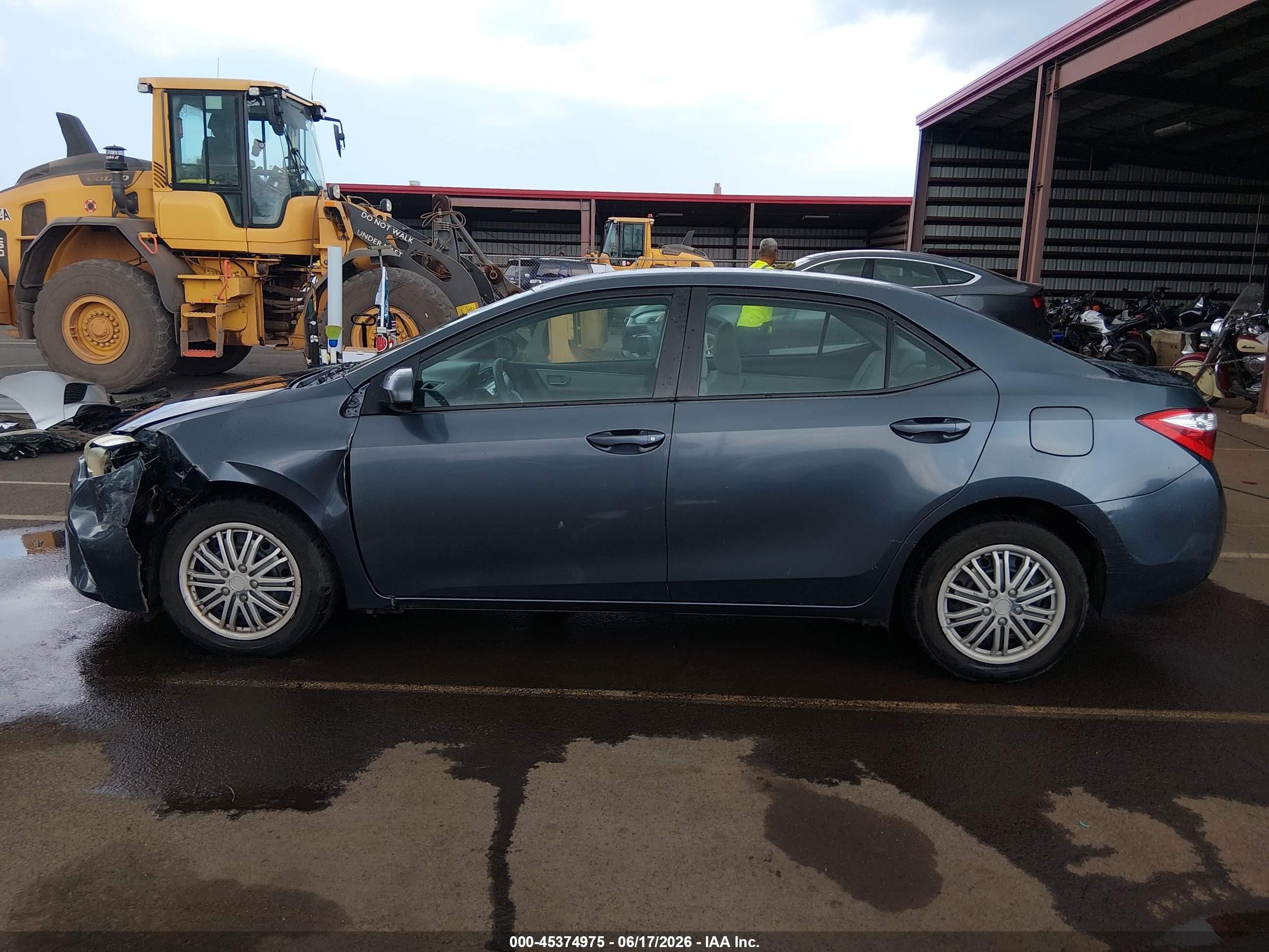 2015 Toyota Corolla Le/le Plus/le Premium Blue vin: 5YFBURHEXFP201310