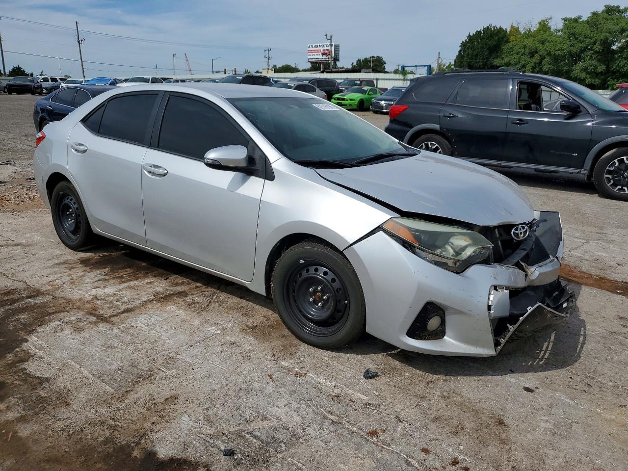 2015 Toyota Corolla S Silver vin: 5YFBURHEXFP215496