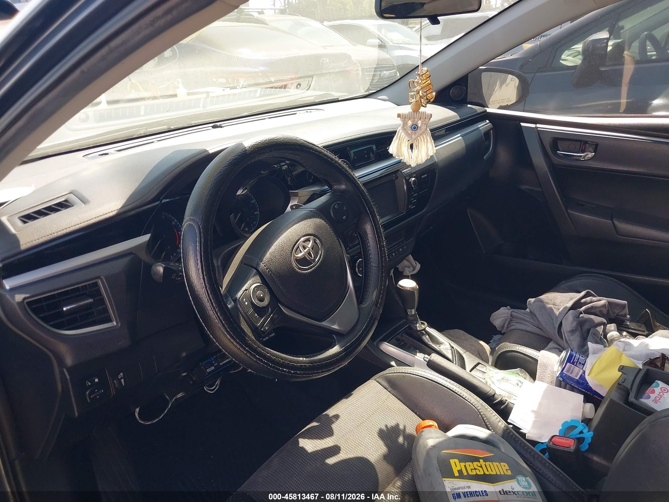 2015 Toyota Corolla S Plus Gray vin: 5YFBURHEXFP236364