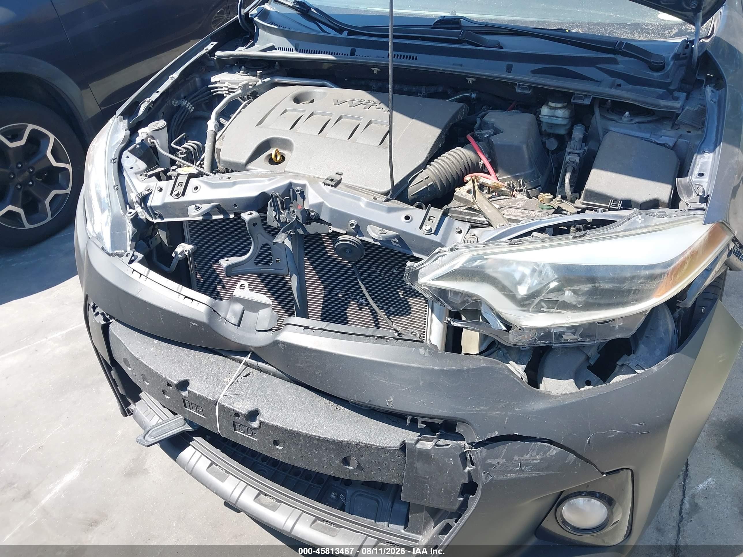 2015 Toyota Corolla S Plus Gray vin: 5YFBURHEXFP236364