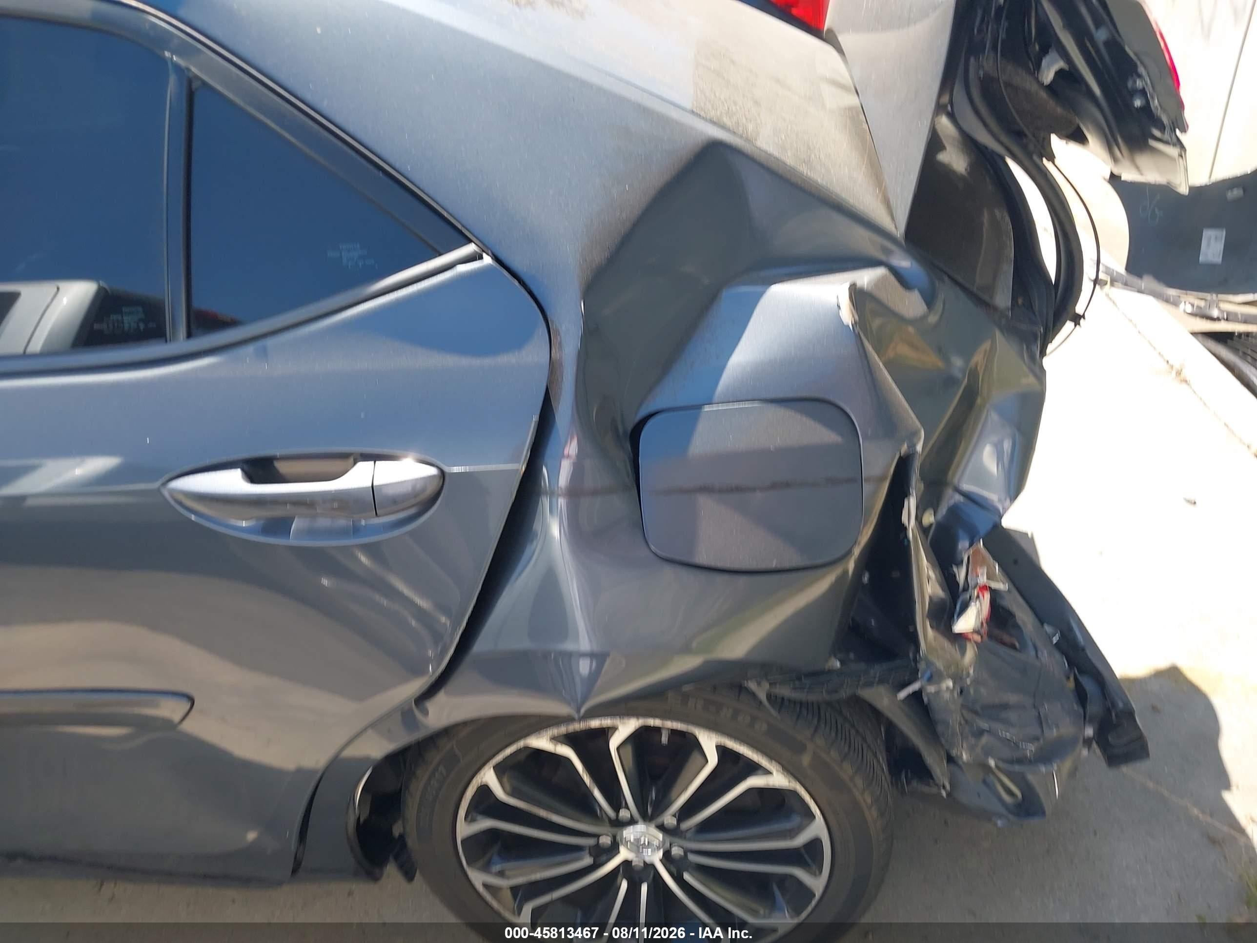 2015 Toyota Corolla S Plus Gray vin: 5YFBURHEXFP236364