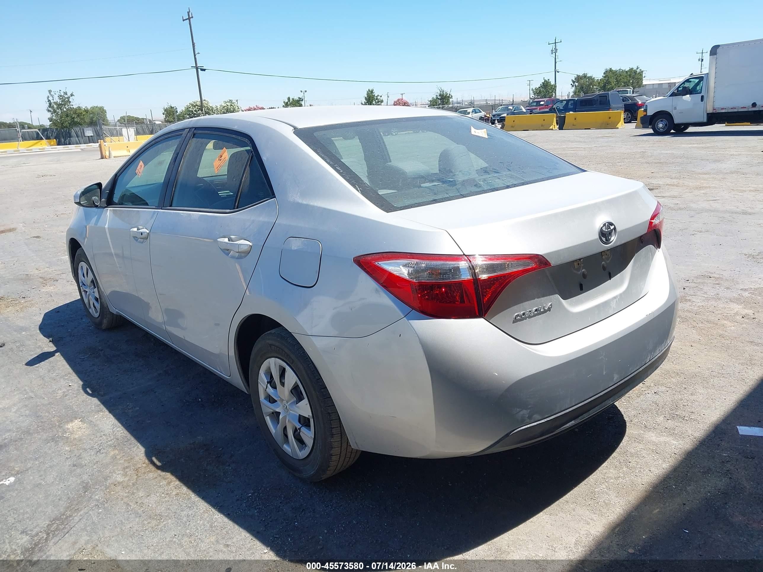 2015 Toyota Corolla L Gray vin: 5YFBURHEXFP260423