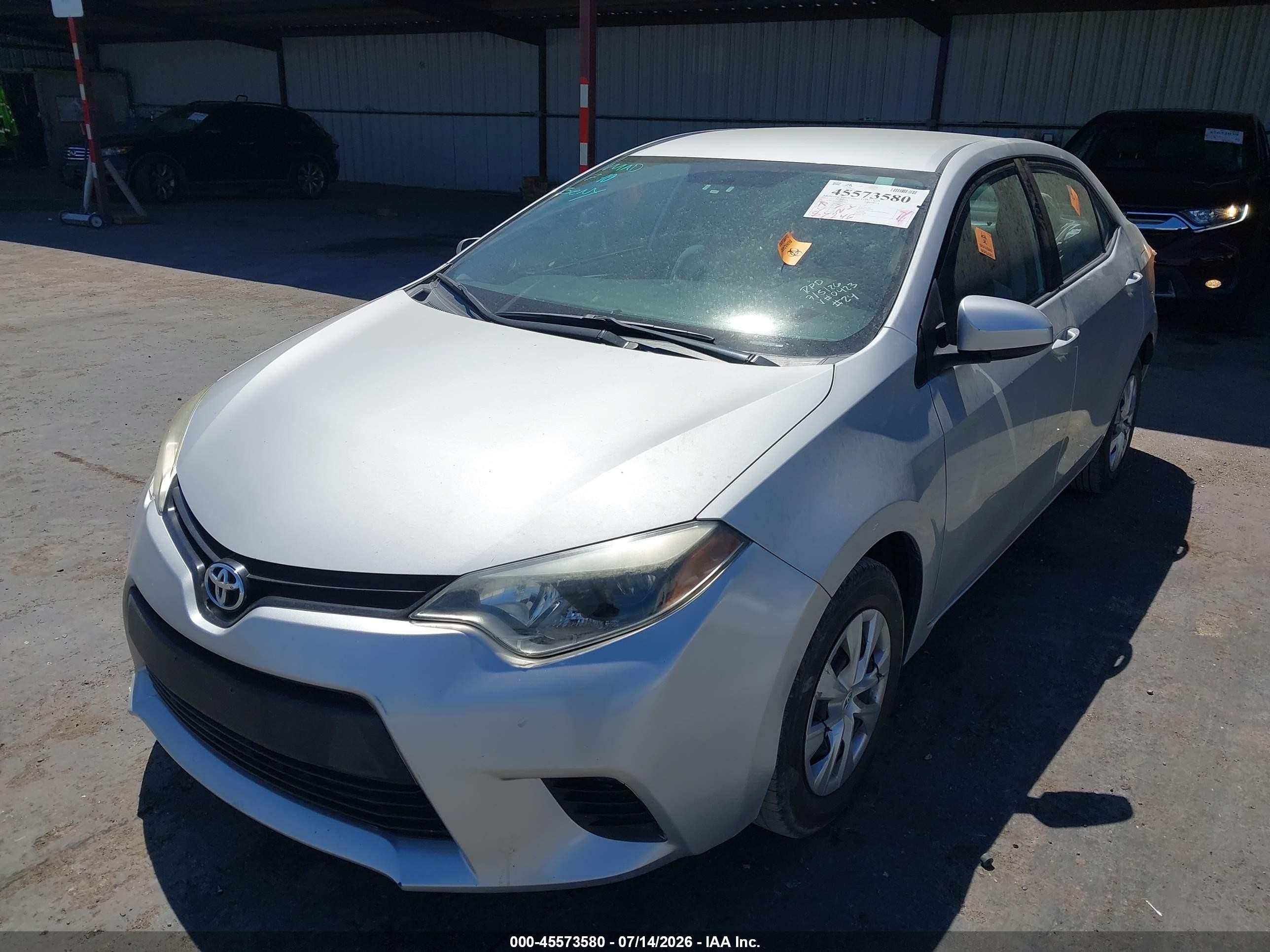 2015 Toyota Corolla L Gray vin: 5YFBURHEXFP260423