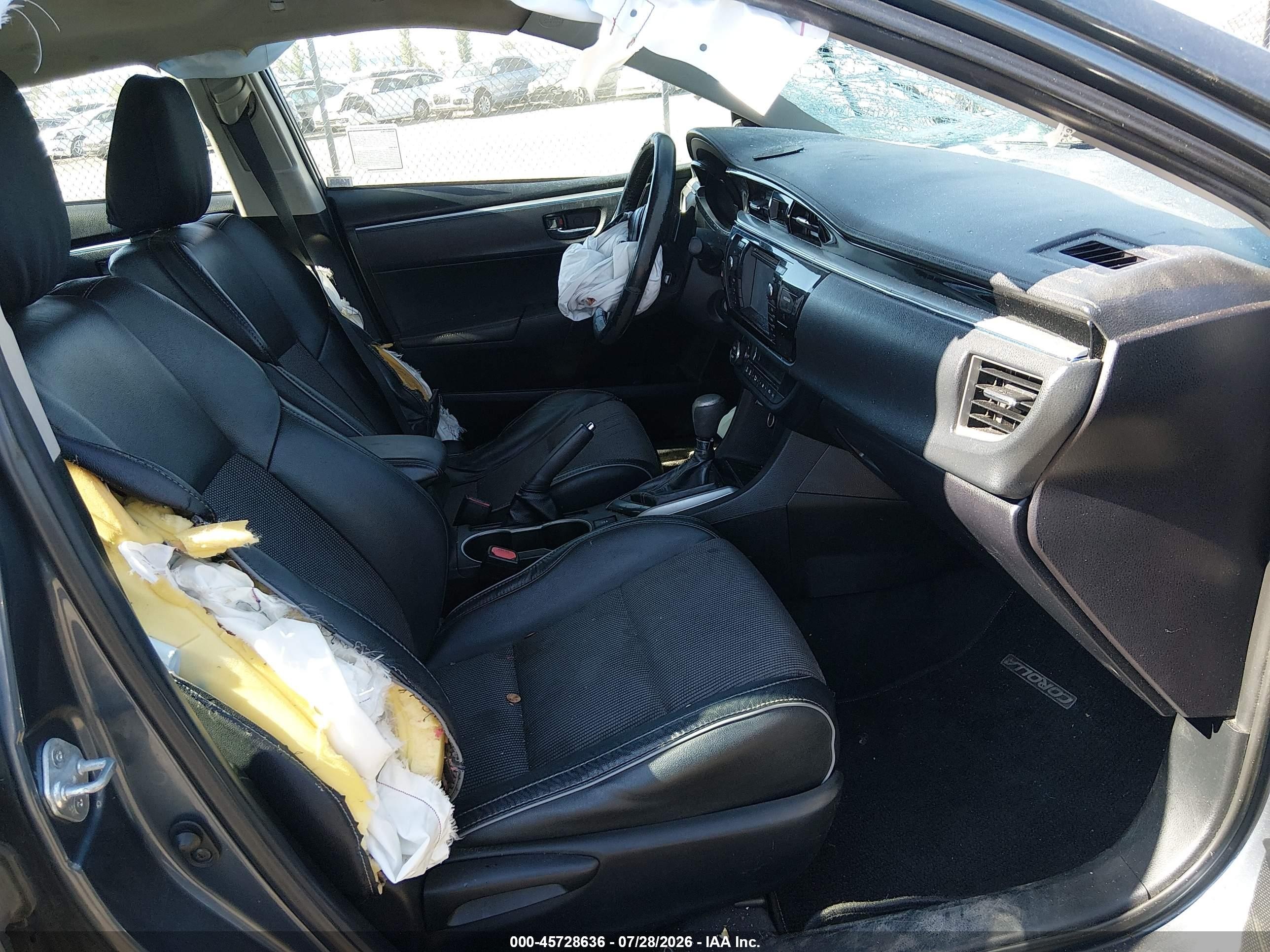 2015 Toyota Corolla S Plus Gray vin: 5YFBURHEXFP274337