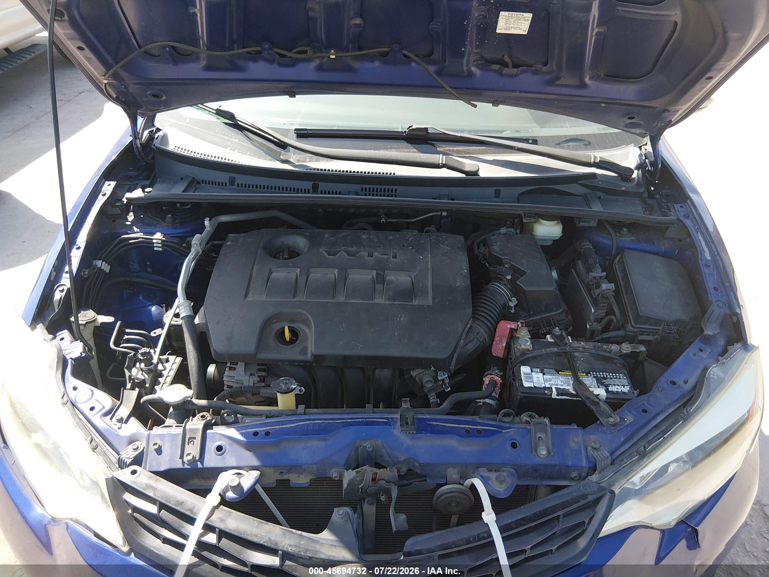 2015 Toyota Corolla S Plus Blue vin: 5YFBURHEXFP290389