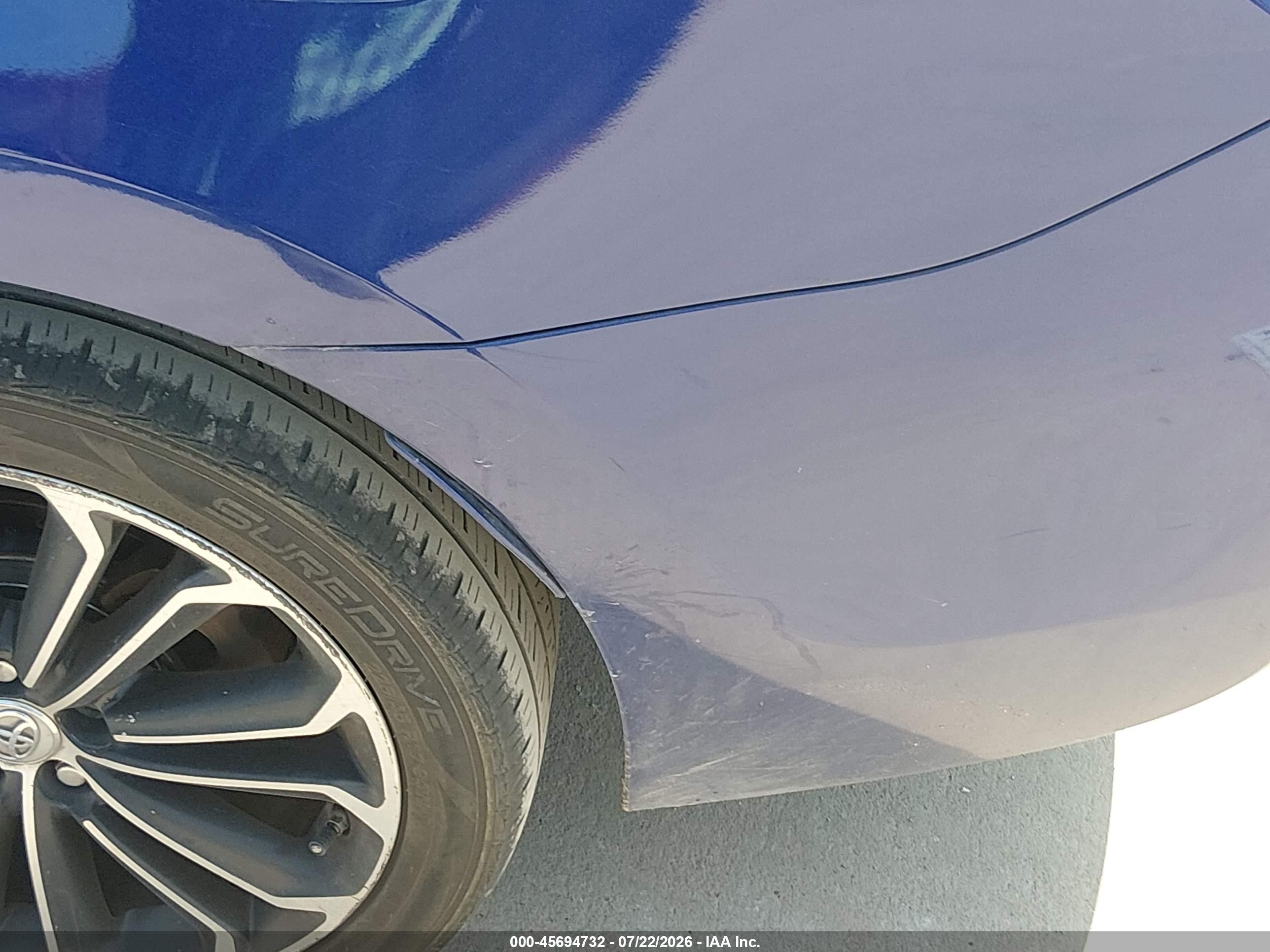 2015 Toyota Corolla S Plus Blue vin: 5YFBURHEXFP290389