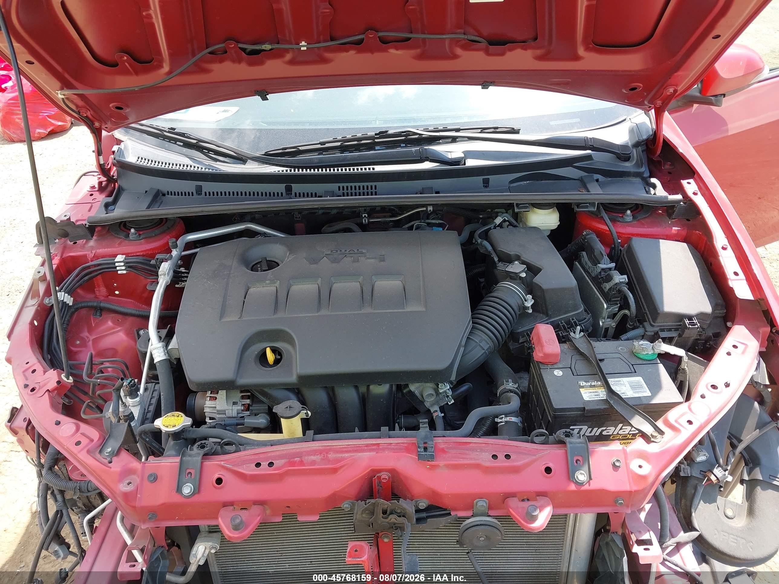 2015 Toyota Corolla S Plus Red vin: 5YFBURHEXFP298427