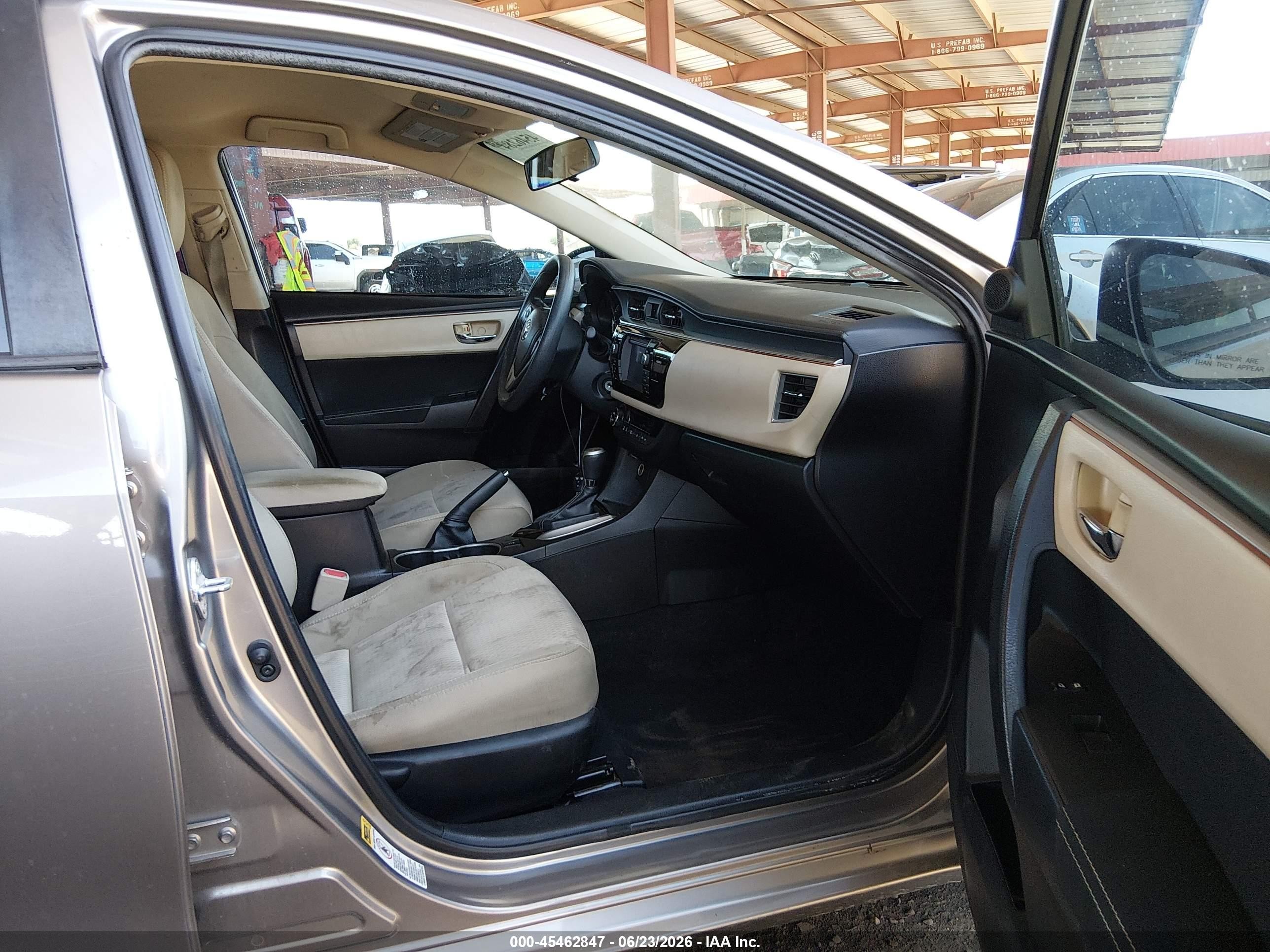 2015 Toyota Corolla Le Gray vin: 5YFBURHEXFP312407
