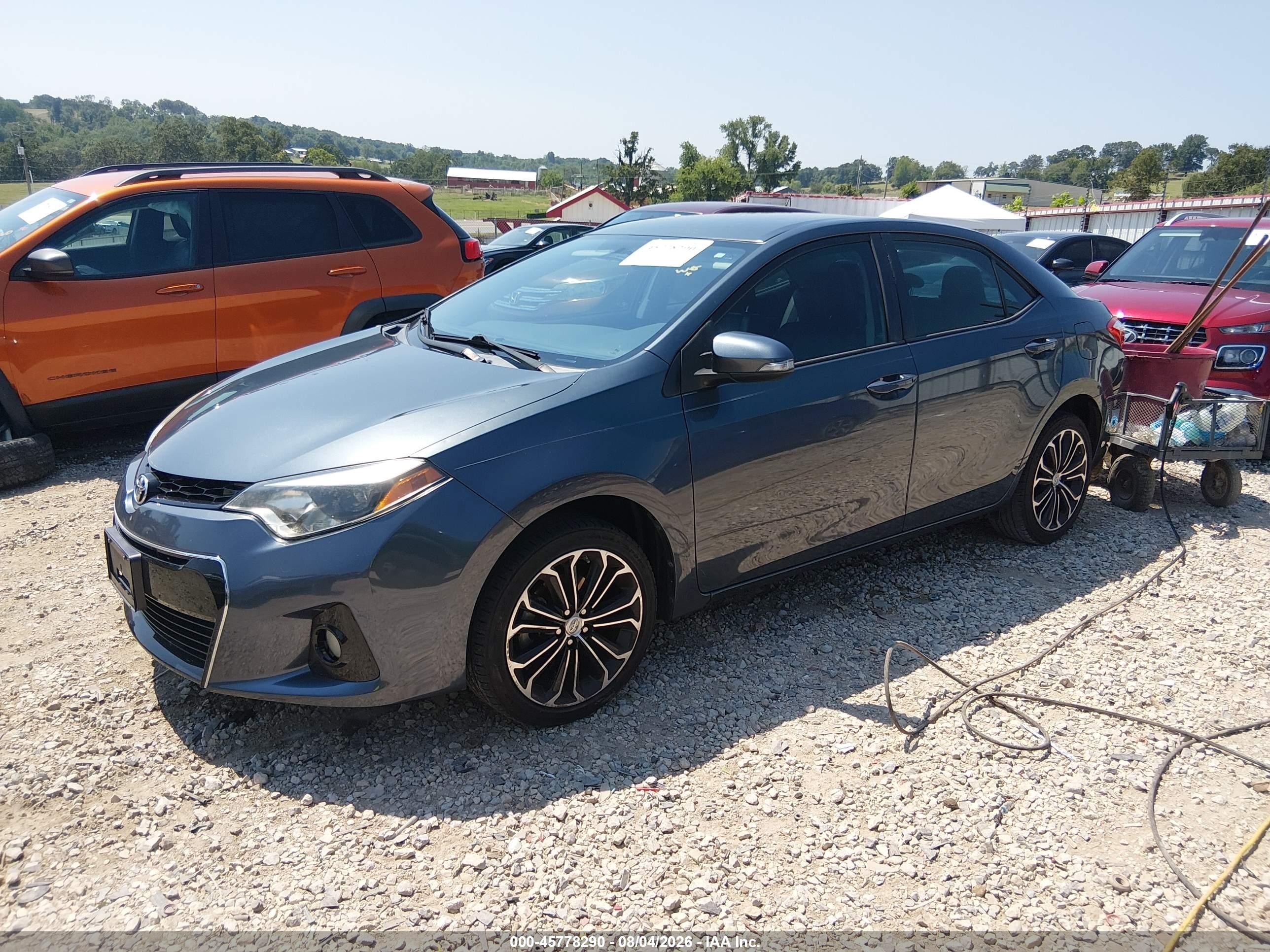 2015 Toyota Corolla S Plus Gray vin: 5YFBURHEXFP330065