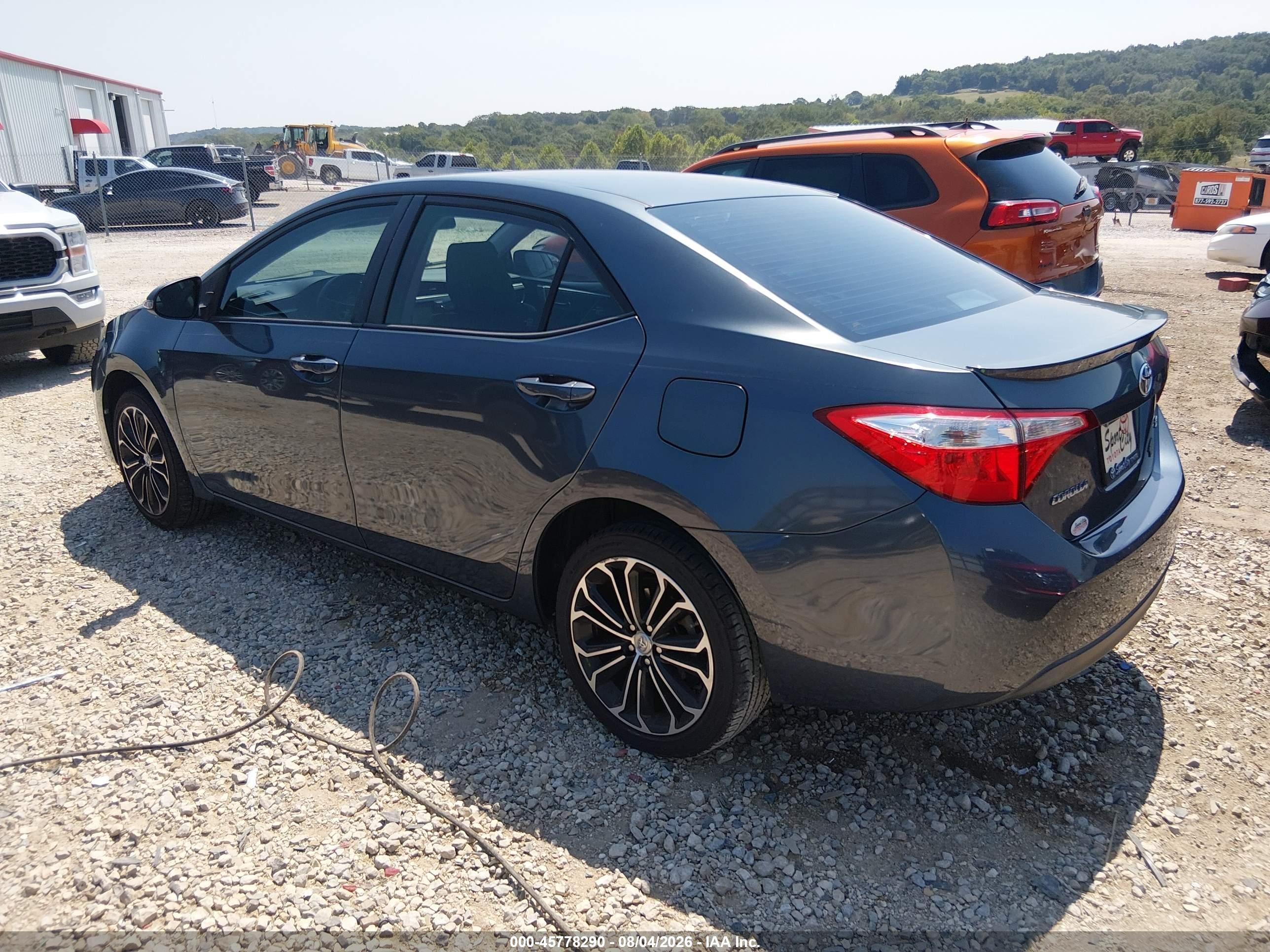 2015 Toyota Corolla S Plus Gray vin: 5YFBURHEXFP330065