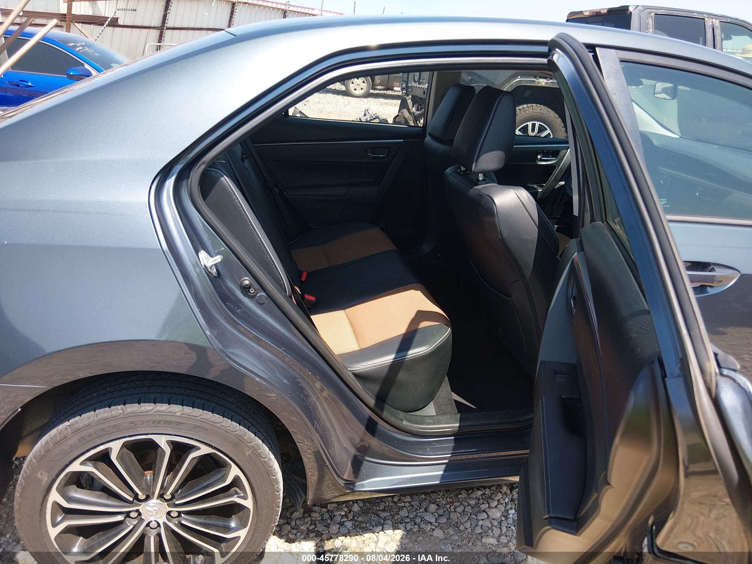 2015 Toyota Corolla S Plus Gray vin: 5YFBURHEXFP330065
