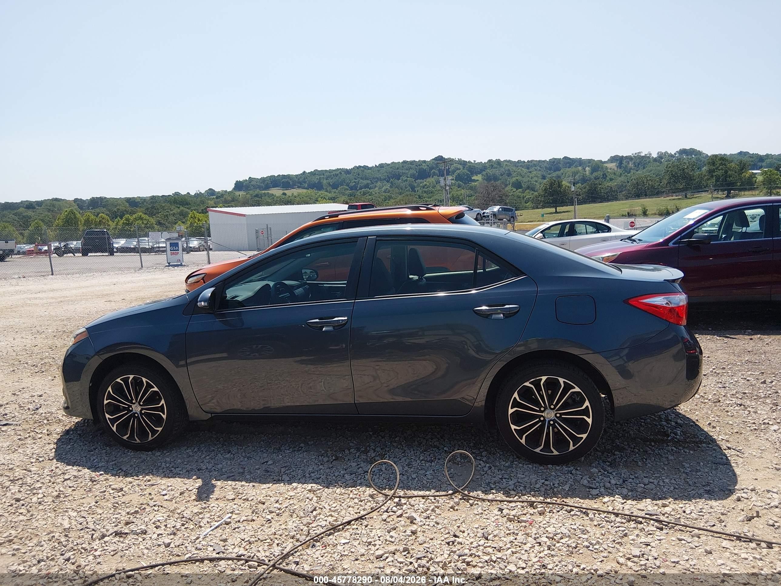 2015 Toyota Corolla S Plus Gray vin: 5YFBURHEXFP330065