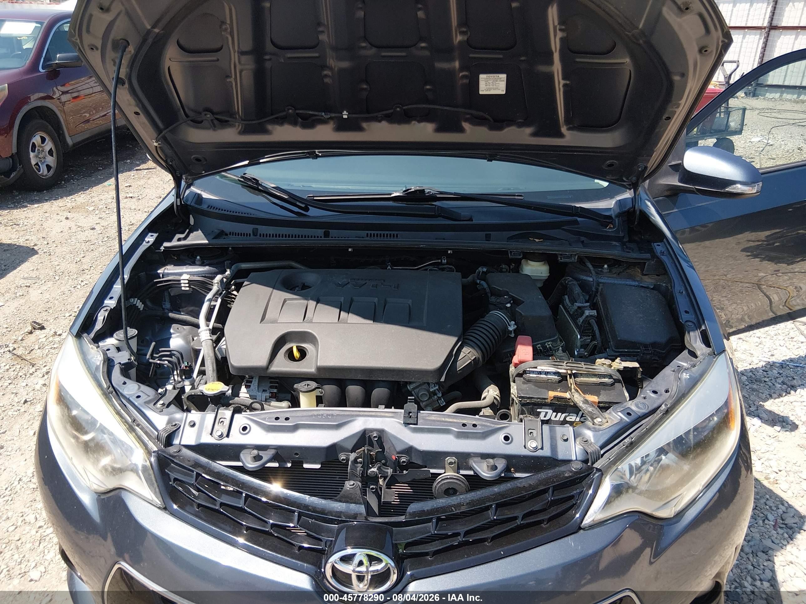 2015 Toyota Corolla S Plus Gray vin: 5YFBURHEXFP330065