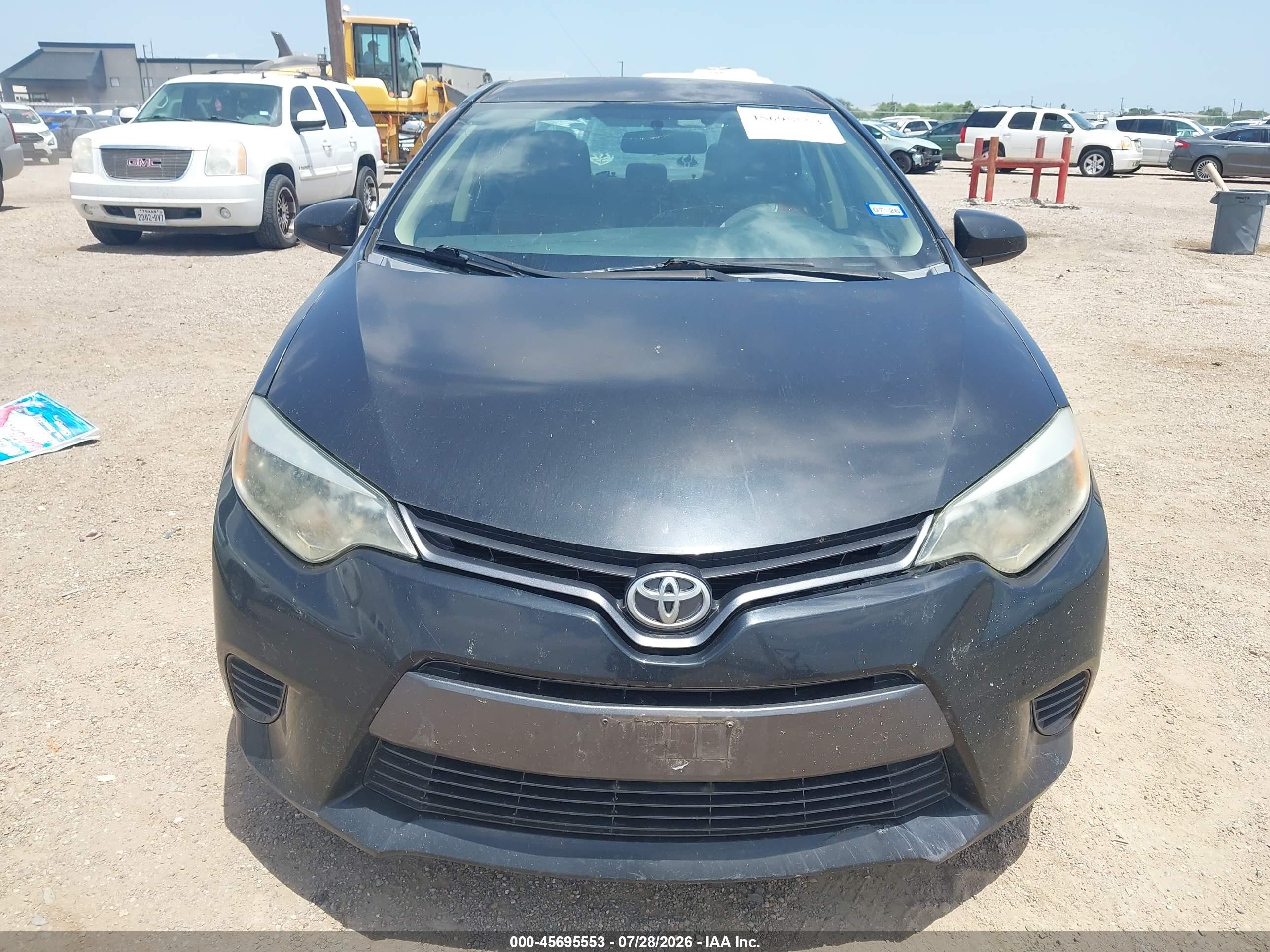 2015 Toyota Corolla Le Black vin: 5YFBURHEXFP330972
