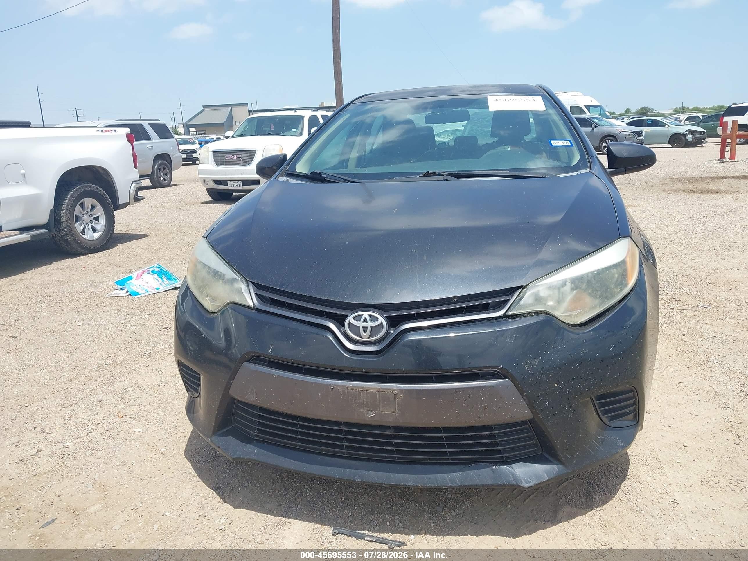 2015 Toyota Corolla Le Black vin: 5YFBURHEXFP330972