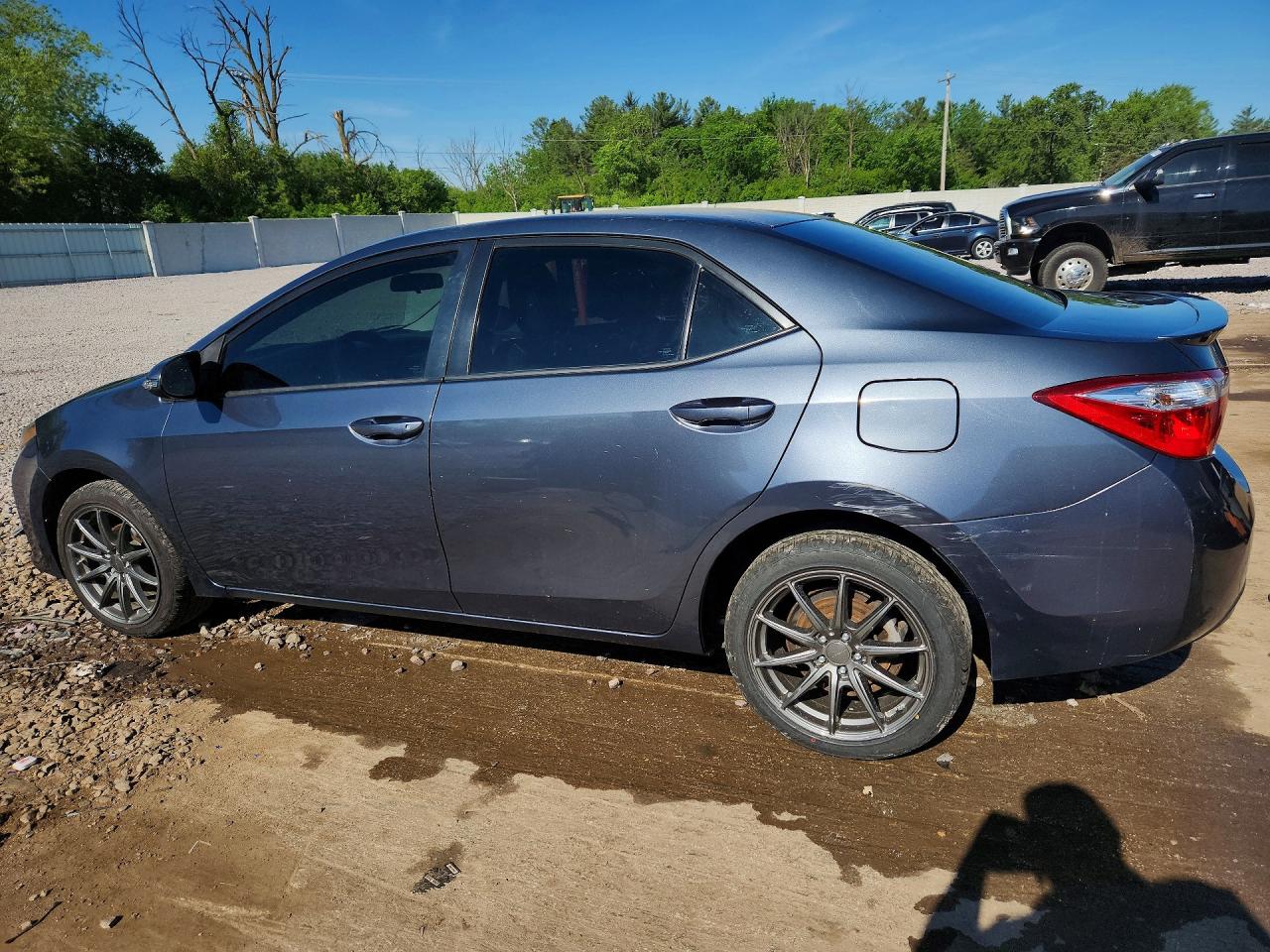 2015 Toyota Corolla S Plus Gray vin: 5YFBURHEXFP332947