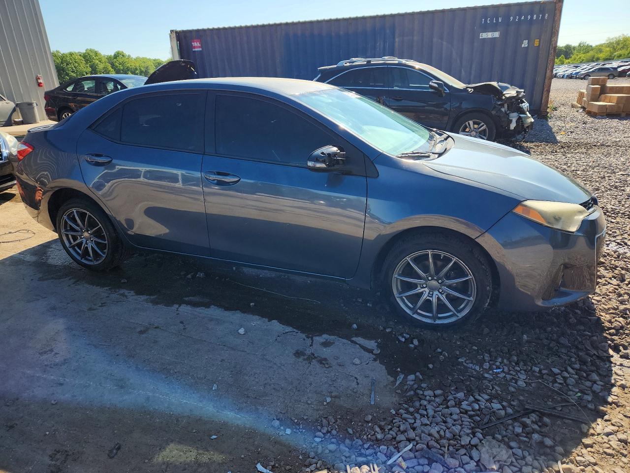 2015 Toyota Corolla S Plus Gray vin: 5YFBURHEXFP332947