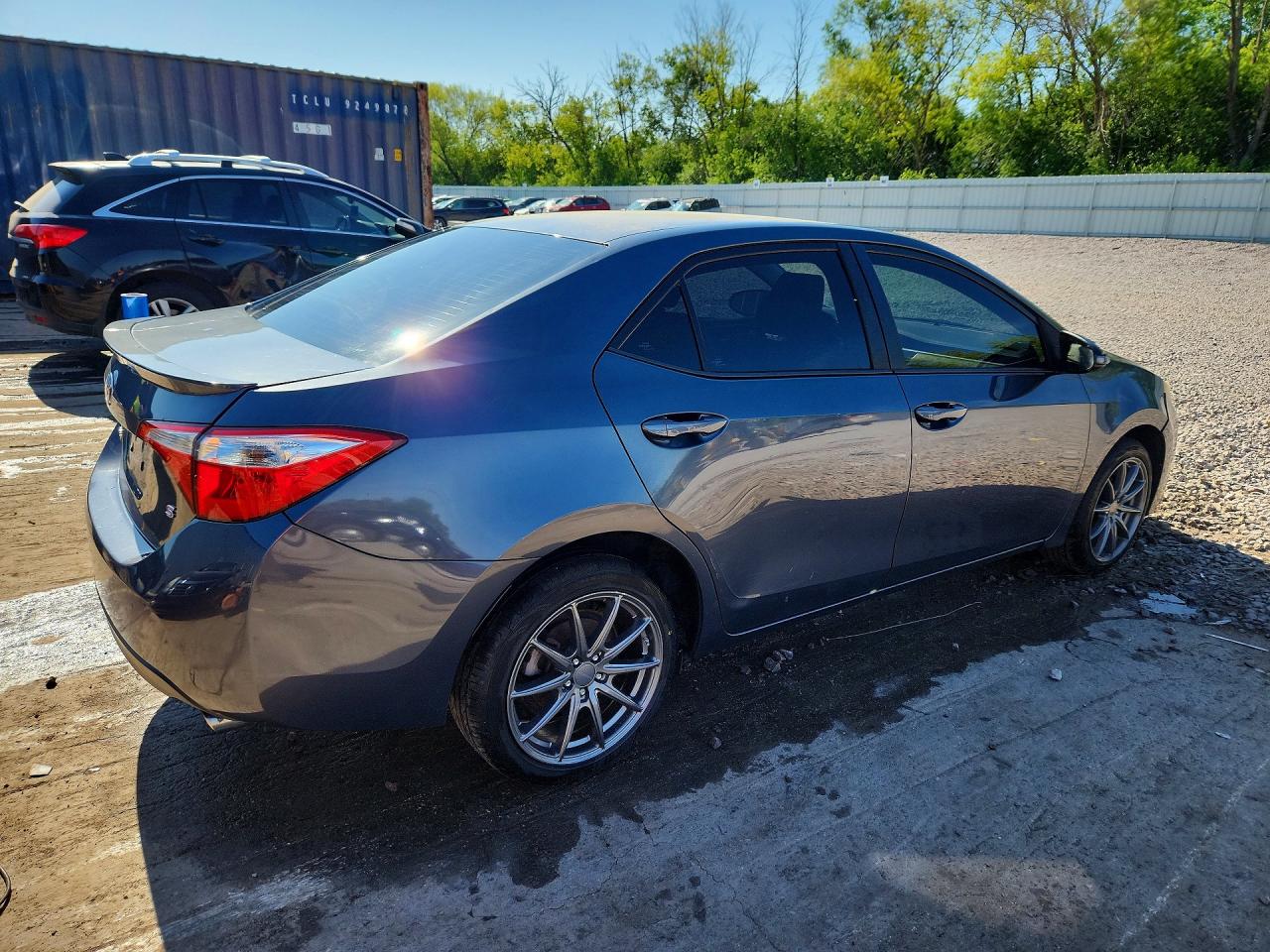 2015 Toyota Corolla S Plus Gray vin: 5YFBURHEXFP332947