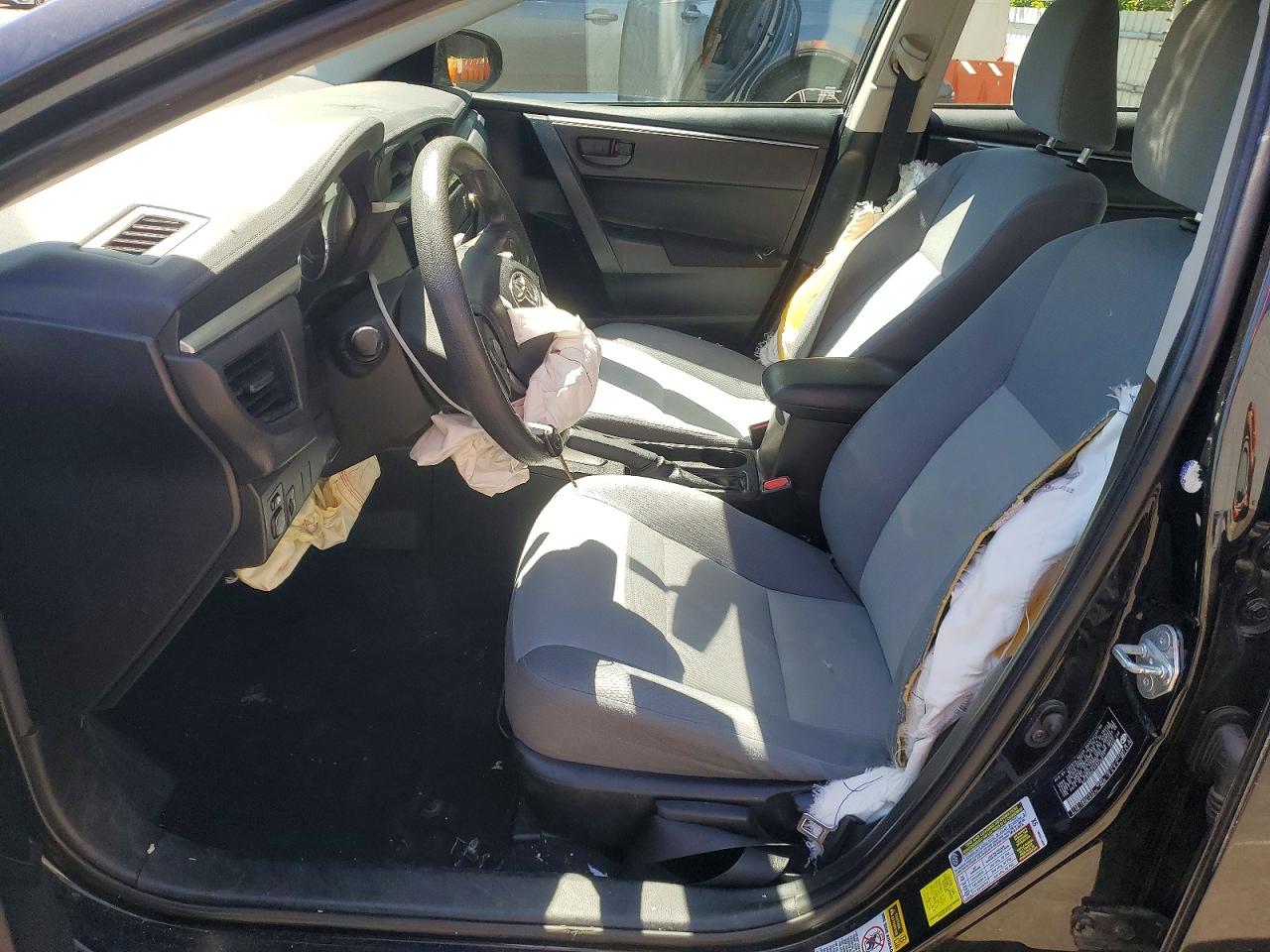 2015 Toyota Corolla L Black vin: 5YFBURHEXFP336271
