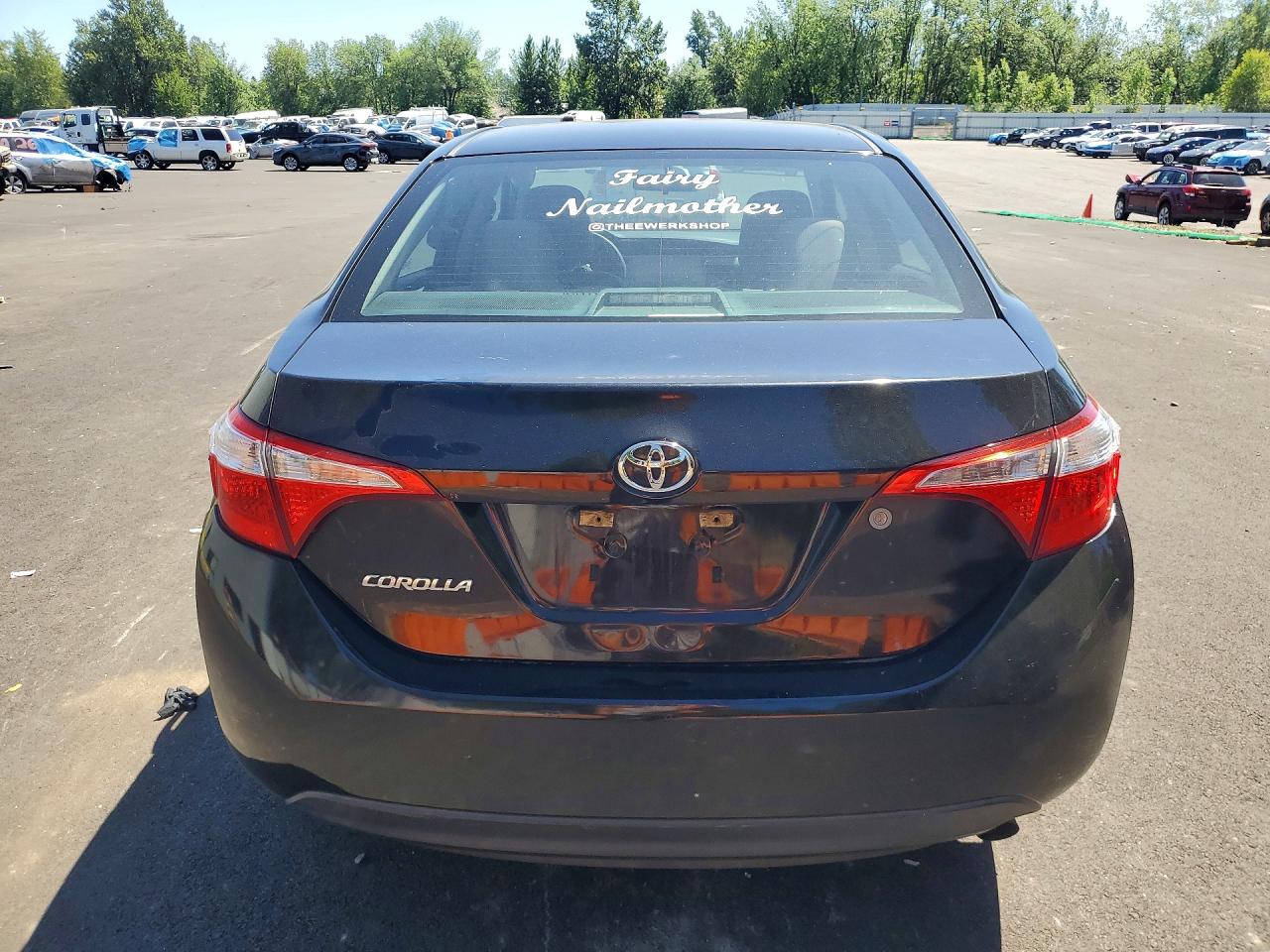 2015 Toyota Corolla L Black vin: 5YFBURHEXFP336271