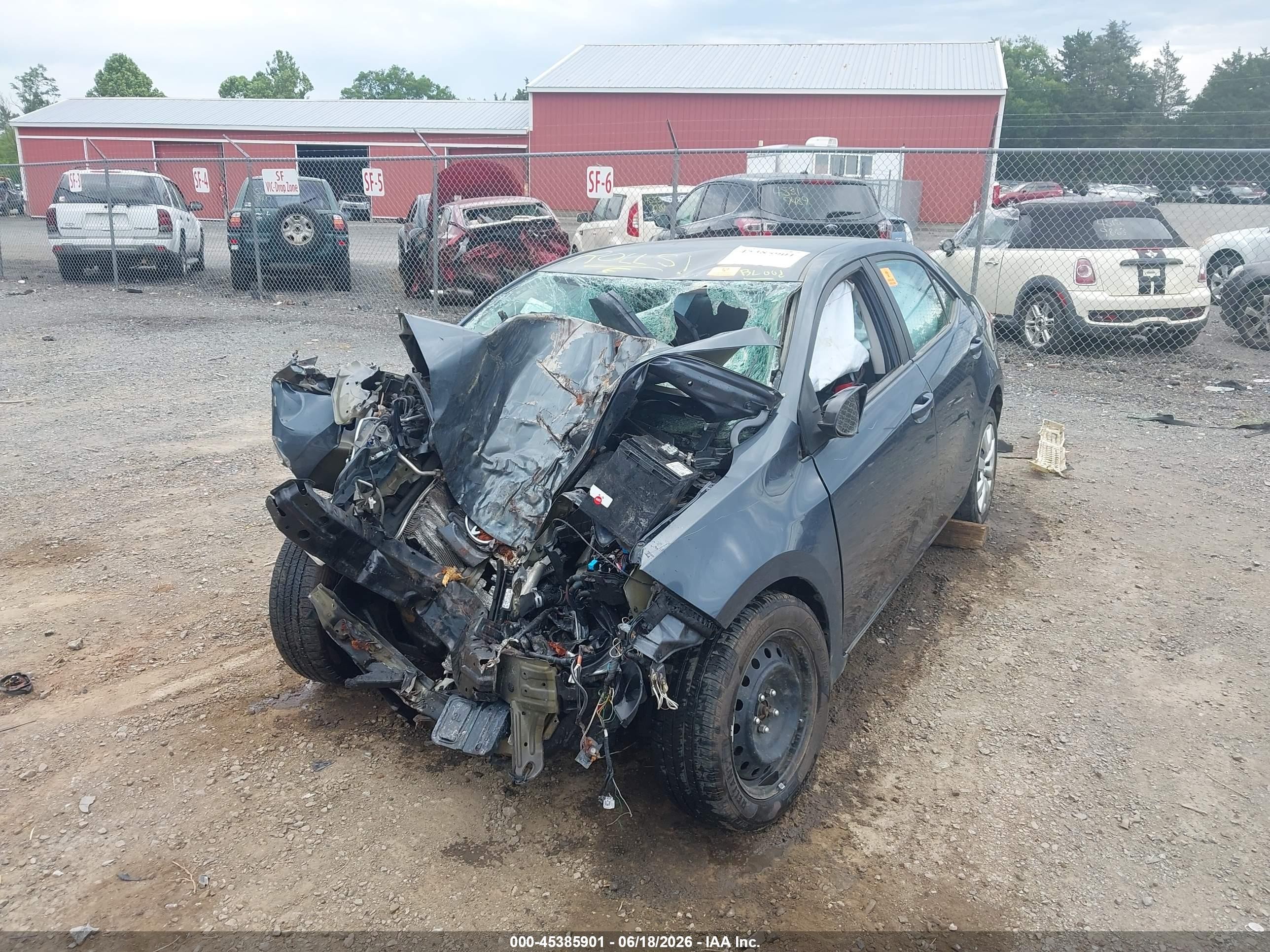 2015 Toyota Corolla Le Blue vin: 5YFBURHEXFP341129