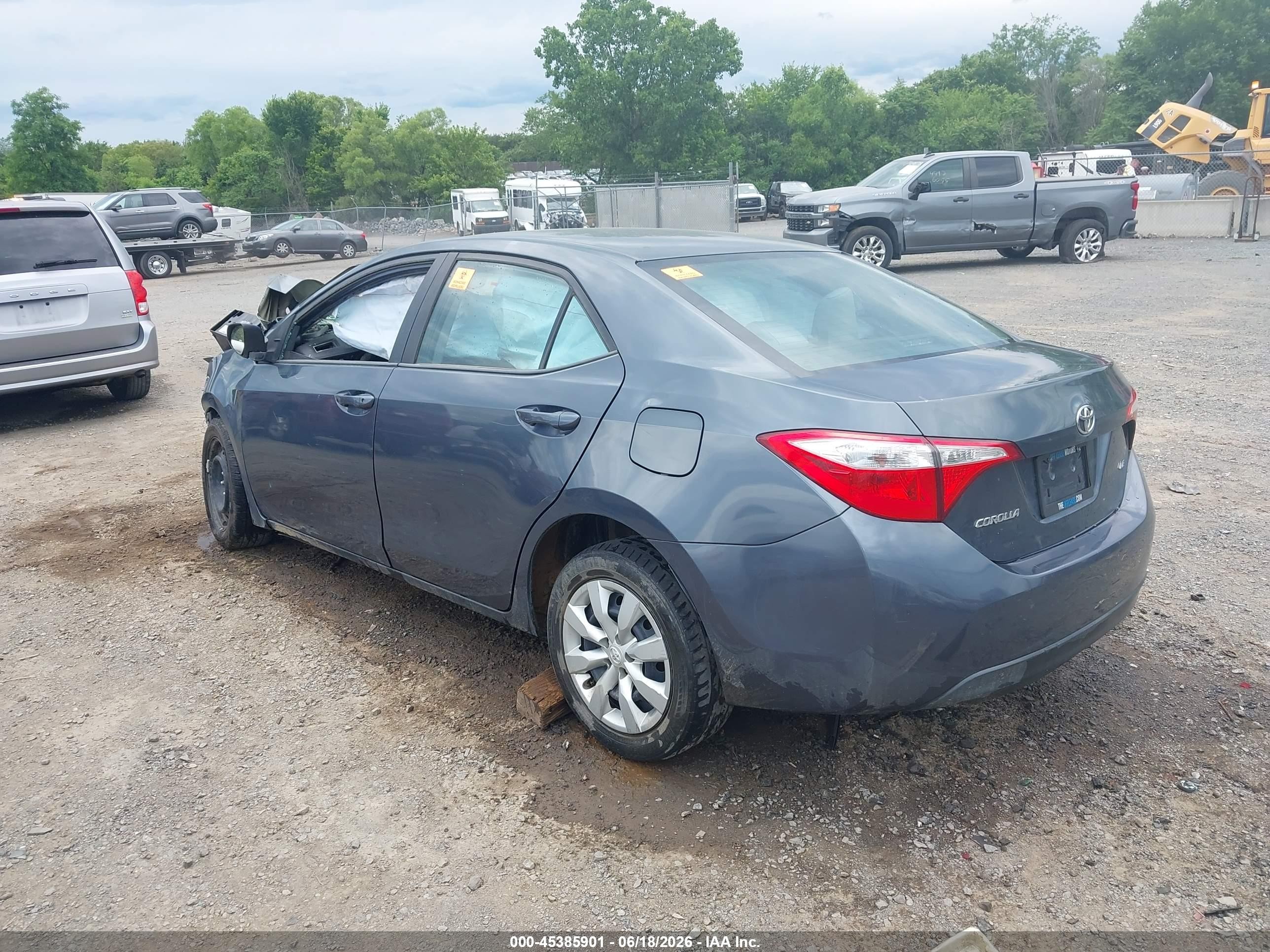 2015 Toyota Corolla Le Blue vin: 5YFBURHEXFP341129