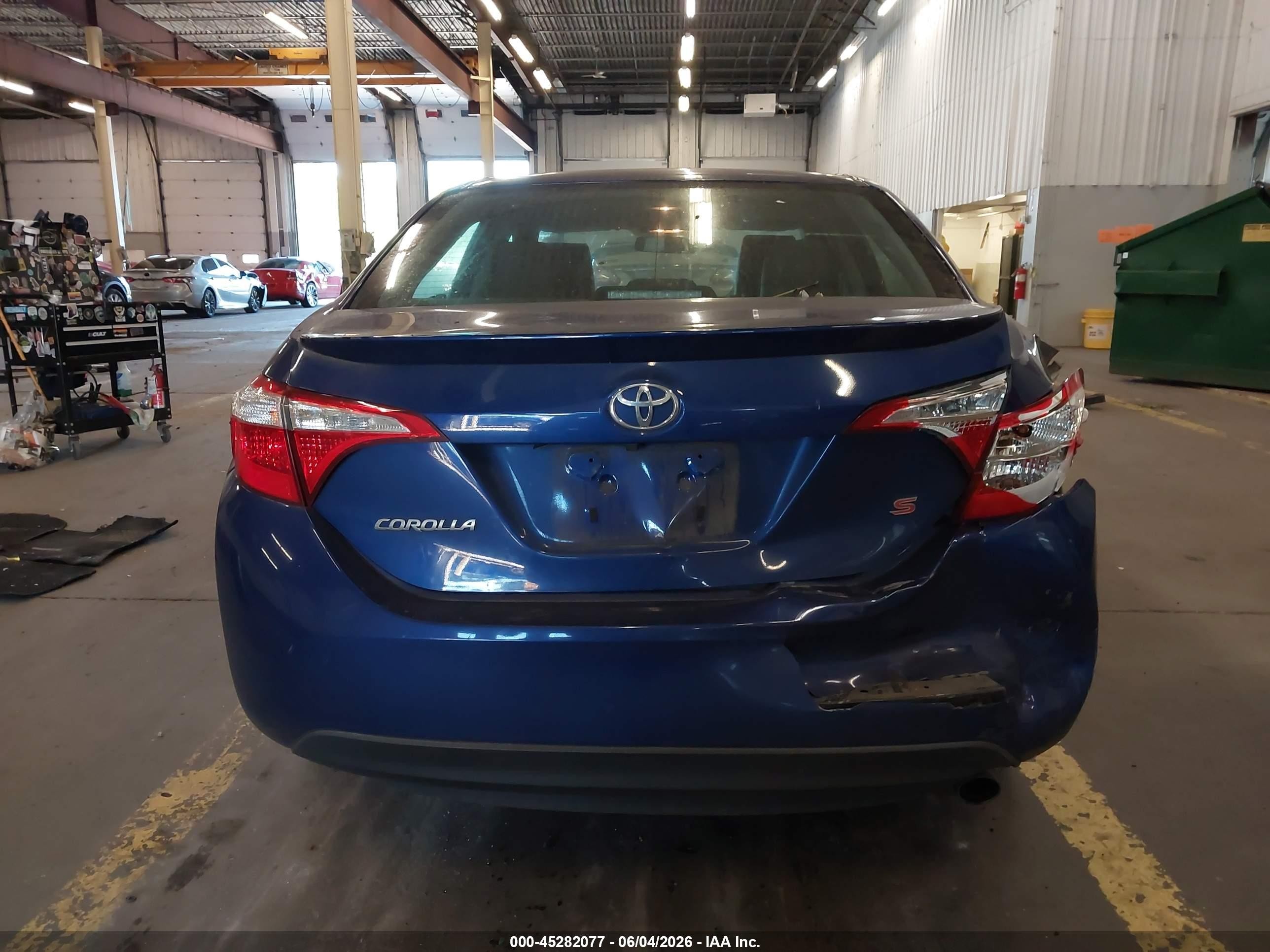 2015 Toyota Corolla S Plus Blue vin: 5YFBURHEXFP342006