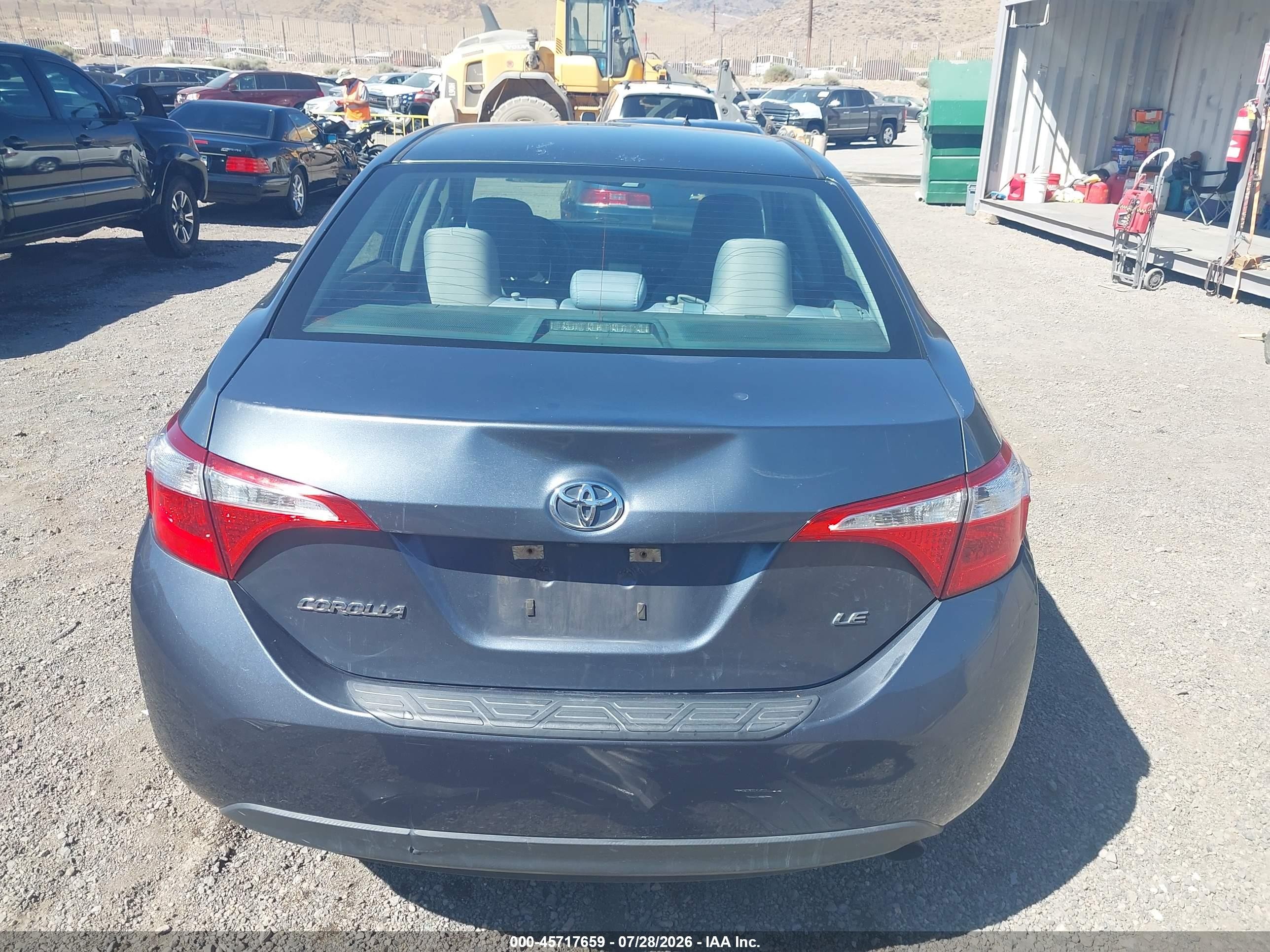 2015 Toyota Corolla Le Plus Blue vin: 5YFBURHEXFP347738